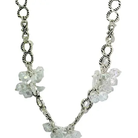 Artisanal Floating Gemstone Cluster Necklace Collection