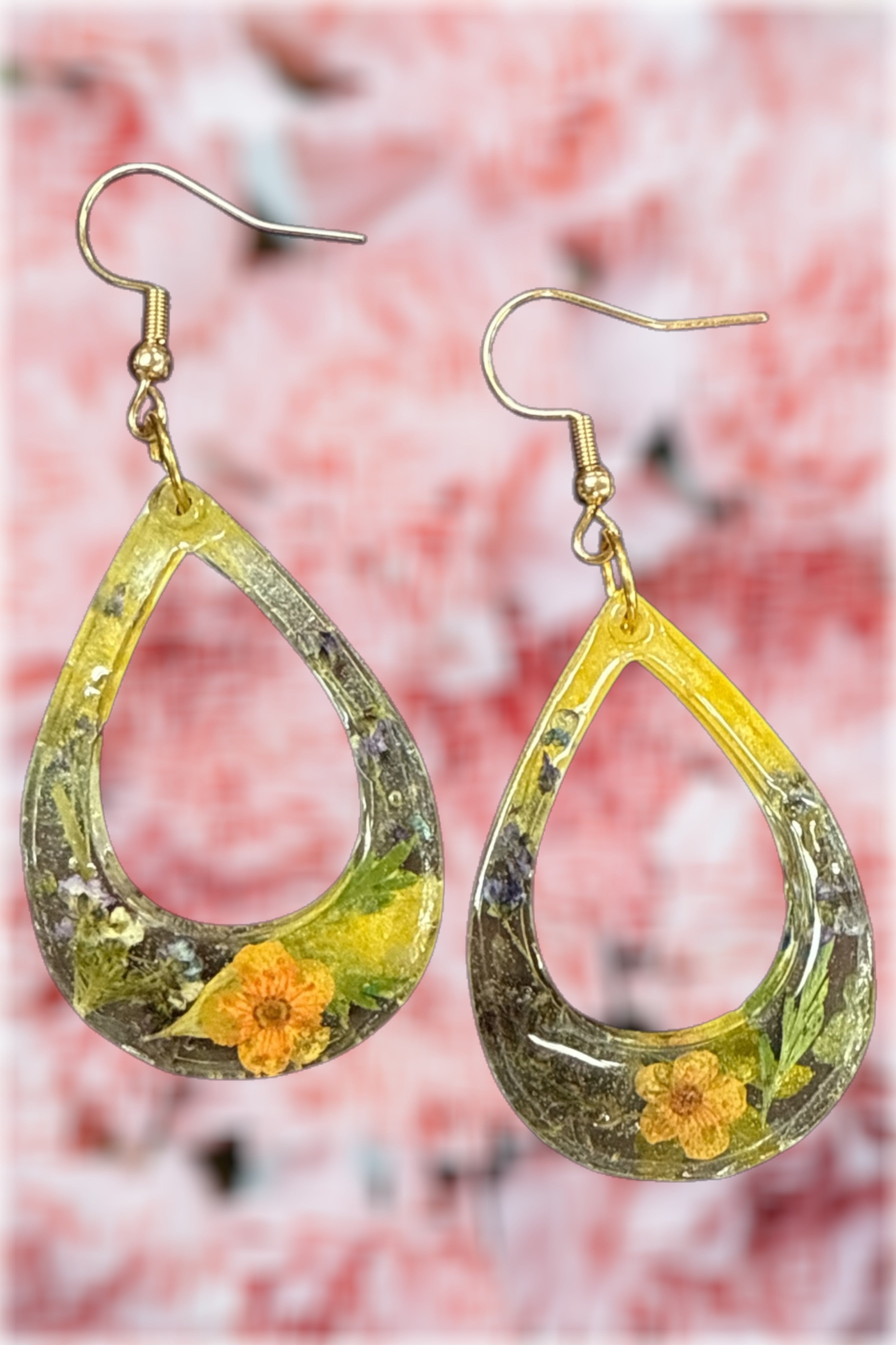 Eternal Bloom Drop Resin Earrings
