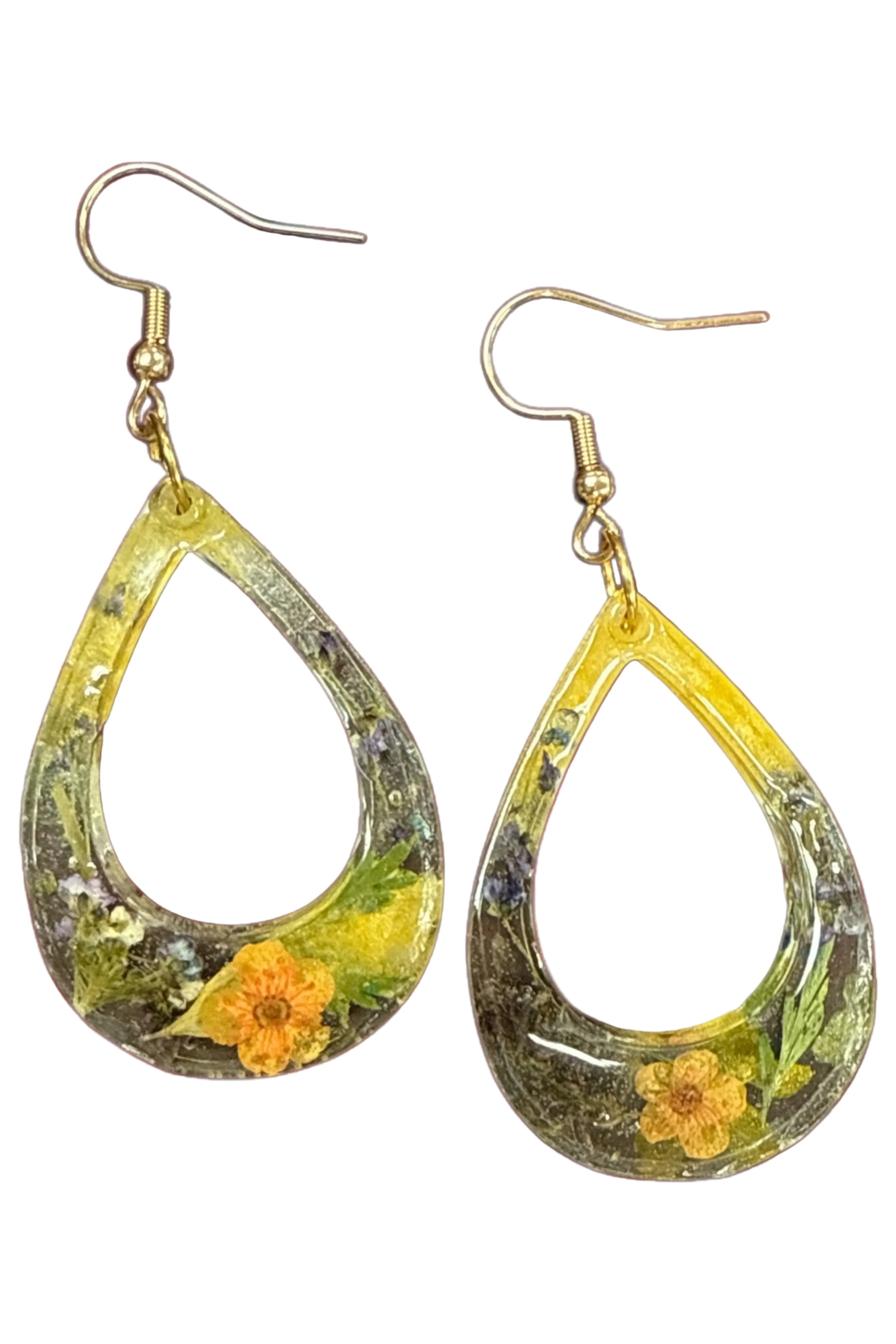 Eternal Bloom Drop Resin Earrings