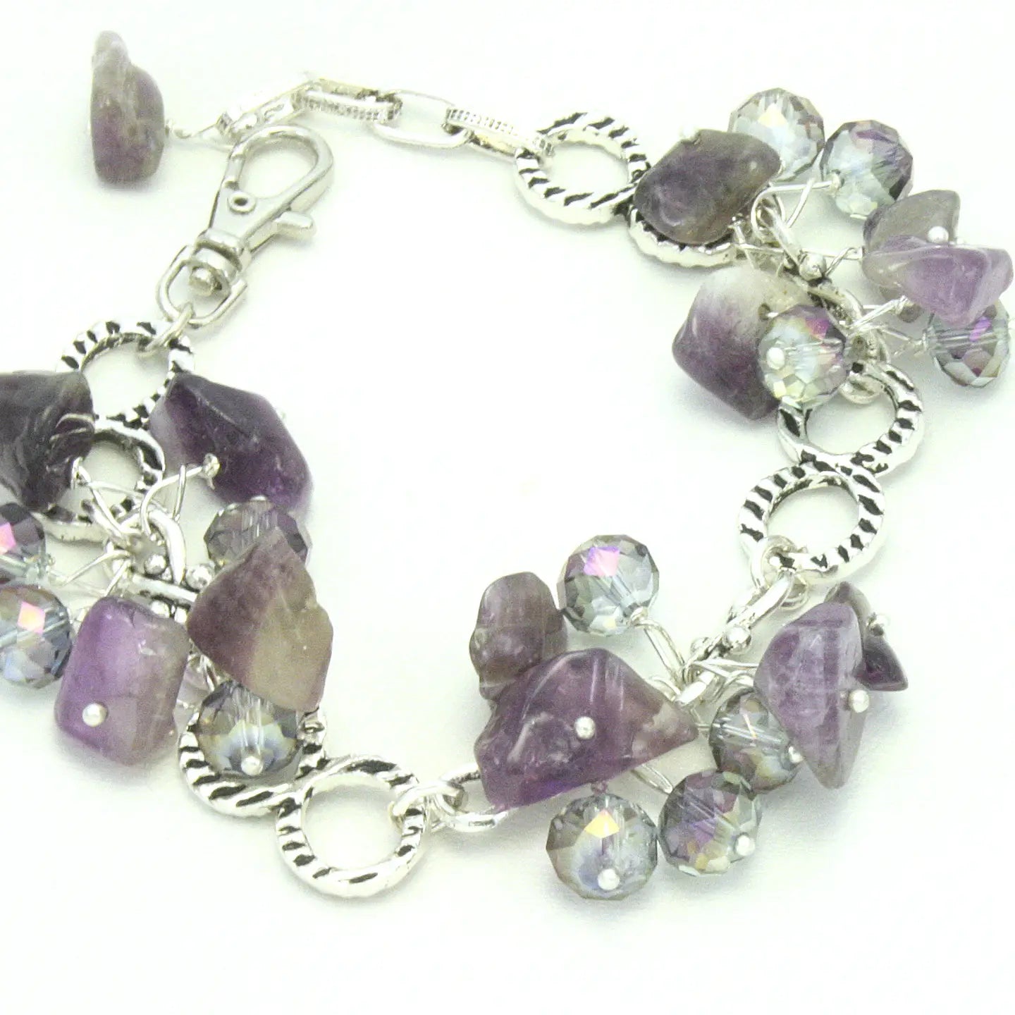 Artisanal Floating Gemstone Cluster Necklace Collection