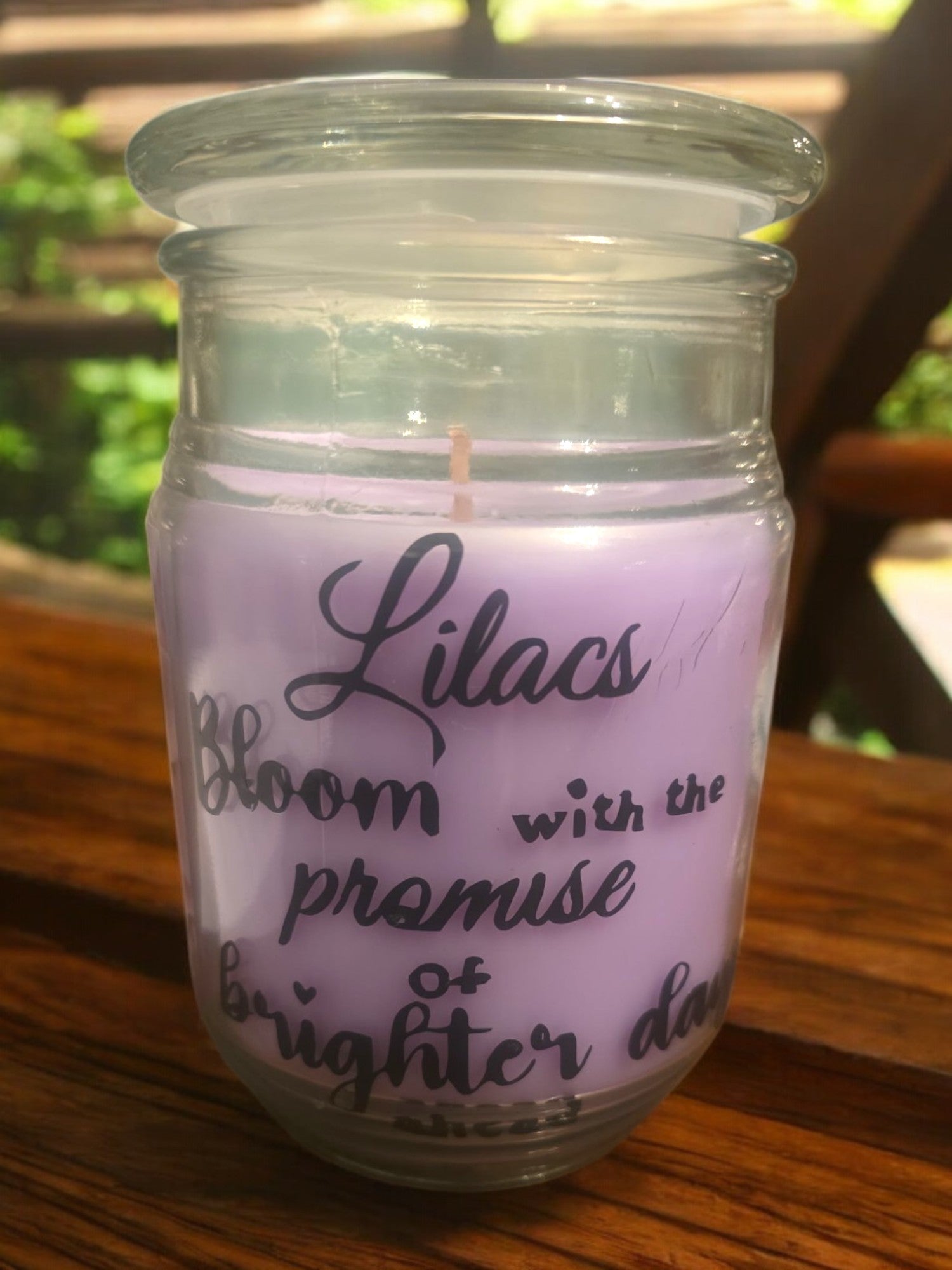 Lilac Scented Candle | "Bloom with Promise" or "Let Your Light Shine" | Aromatherapy & Home Decor