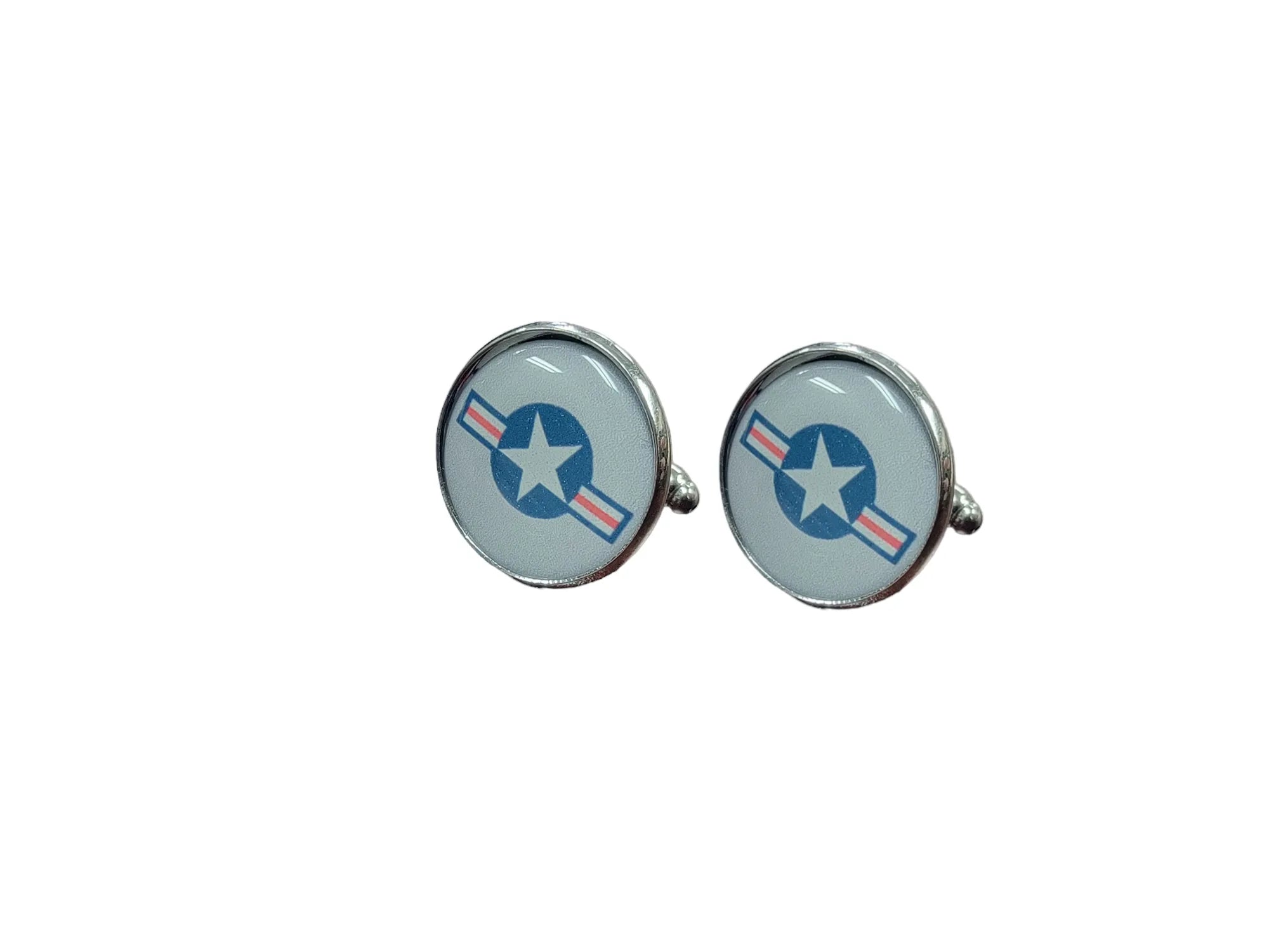 Military Cufflinks - Officially Licensed, Non Tarnish Navy - Air Force - Coast Guard- Army - Space Force - Marine Corps