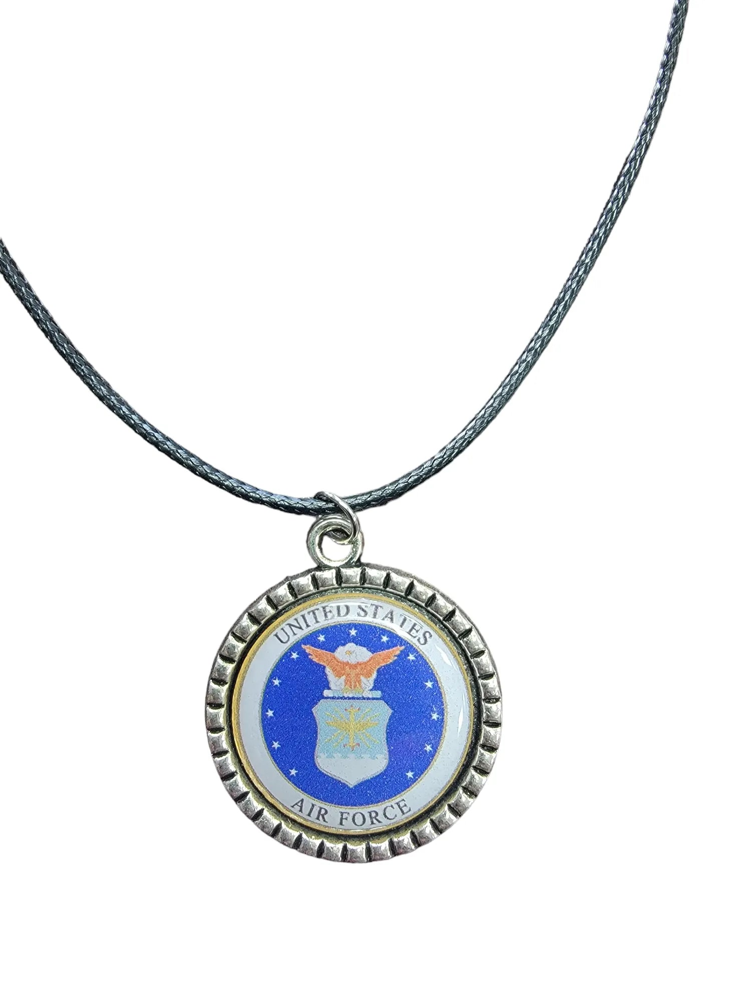 Army, Navy, Air Force, Space Force, Marine Corps Logo Pendant Necklaces | Made in the USA |, Officially Licensed