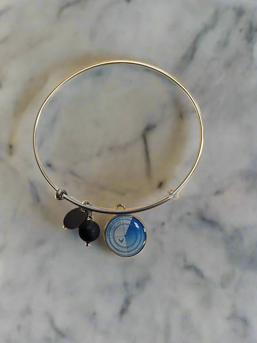 Air Force Bangle Bracelet, Officially Licensed, Stainless Steel, Perfect Gift for Air Force Lovers, Comfortable Fit and Durable, Long-Lasting,