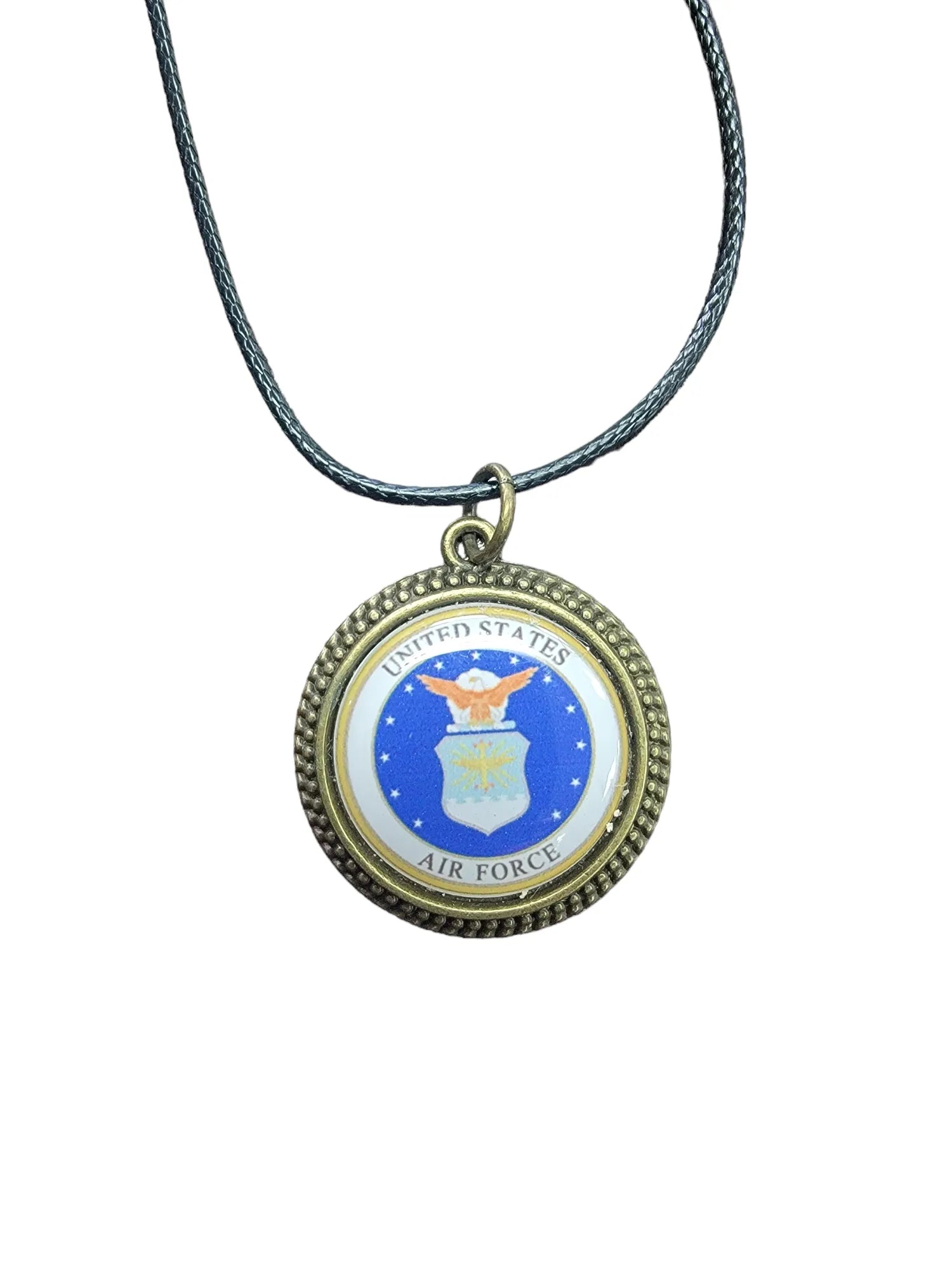 Army, Navy, Air Force, Space Force, Marine Corps Logo Pendant Necklaces | Made in the USA |, Officially Licensed