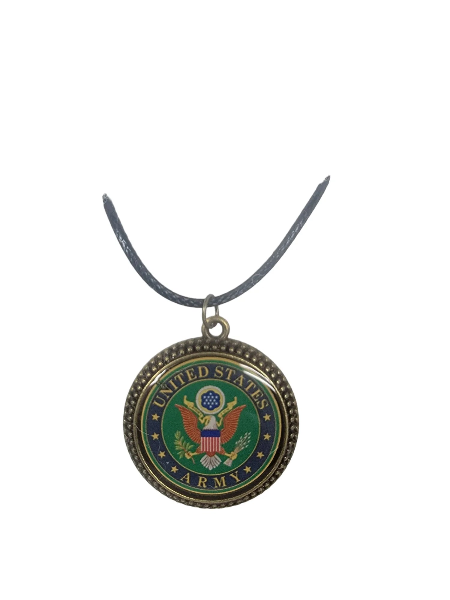 Army, Navy, Air Force, Space Force, Marine Corps Logo Pendant Necklaces | Made in the USA |, Officially Licensed