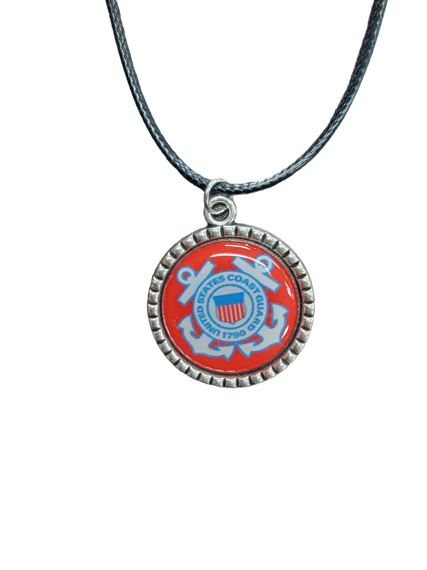 Army, Navy, Air Force, Space Force, Marine Corps Logo Pendant Necklaces | Made in the USA |, Officially Licensed