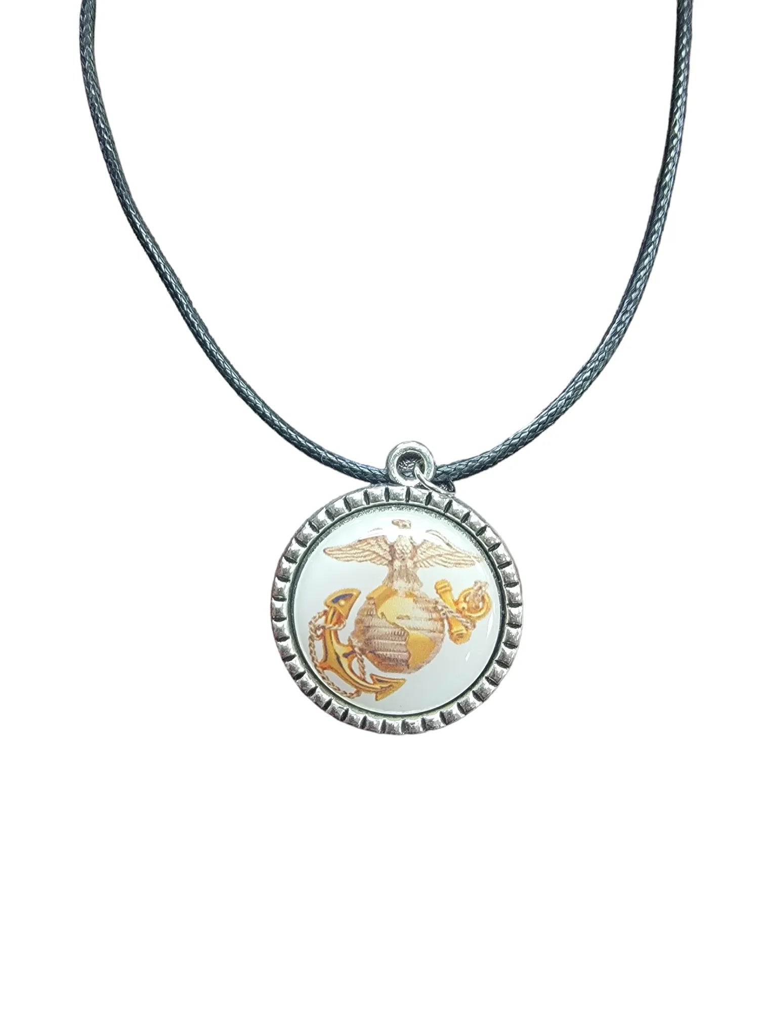 Army, Navy, Air Force, Space Force, Marine Corps Logo Pendant Necklaces | Made in the USA |, Officially Licensed