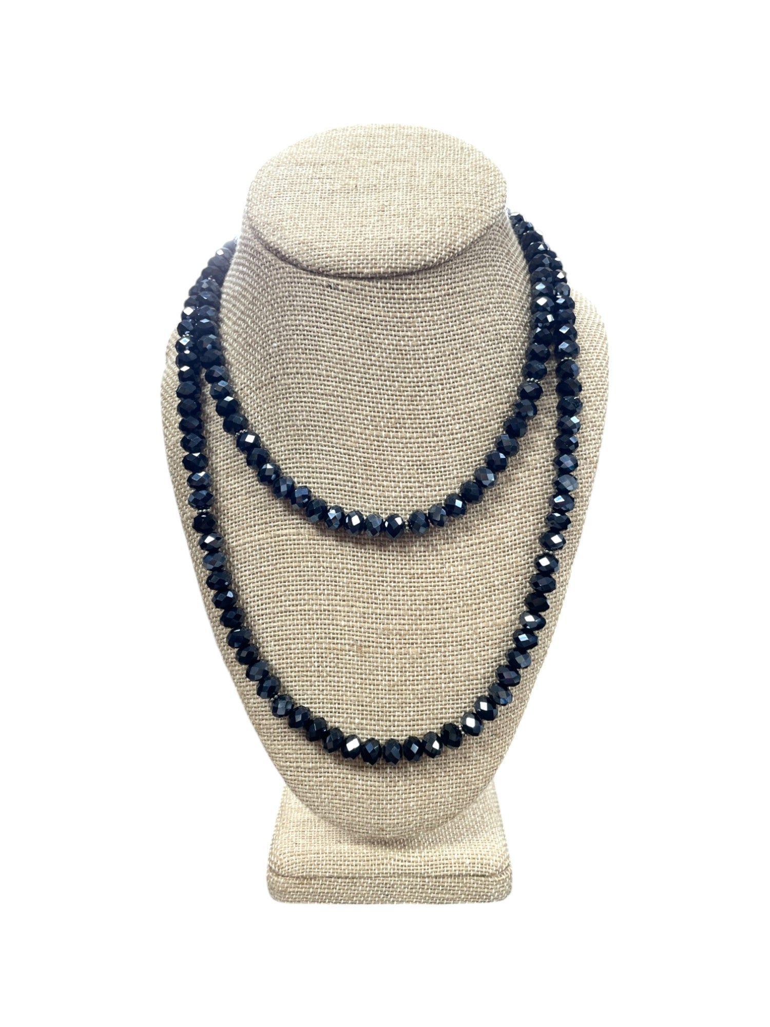 Luxe Long Beaded Necklace | Champagne, White, Black, Gray, Iridescent