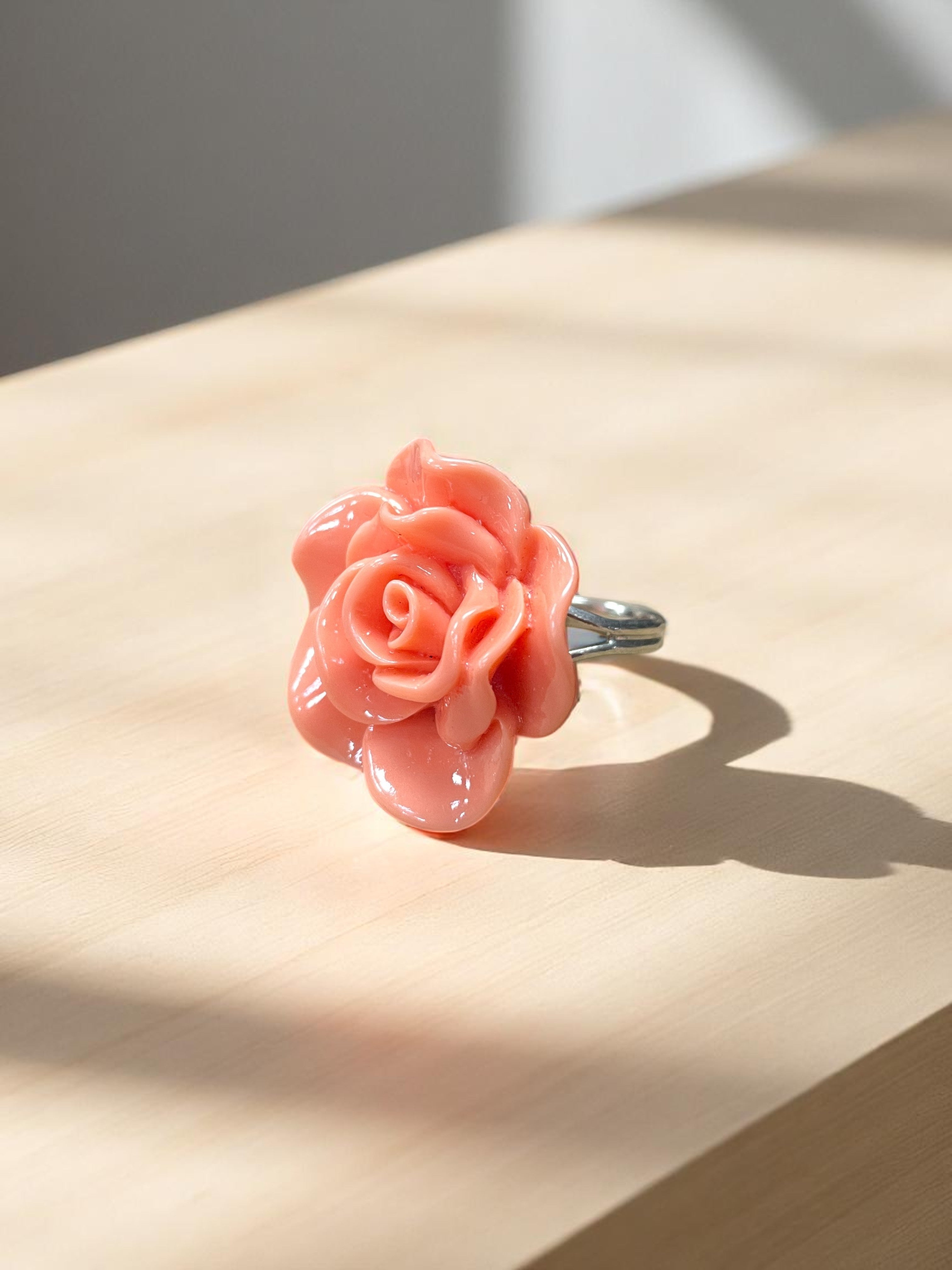 Vibrant Rose Blossom Ring | A Petal-Perfect Pop of Color