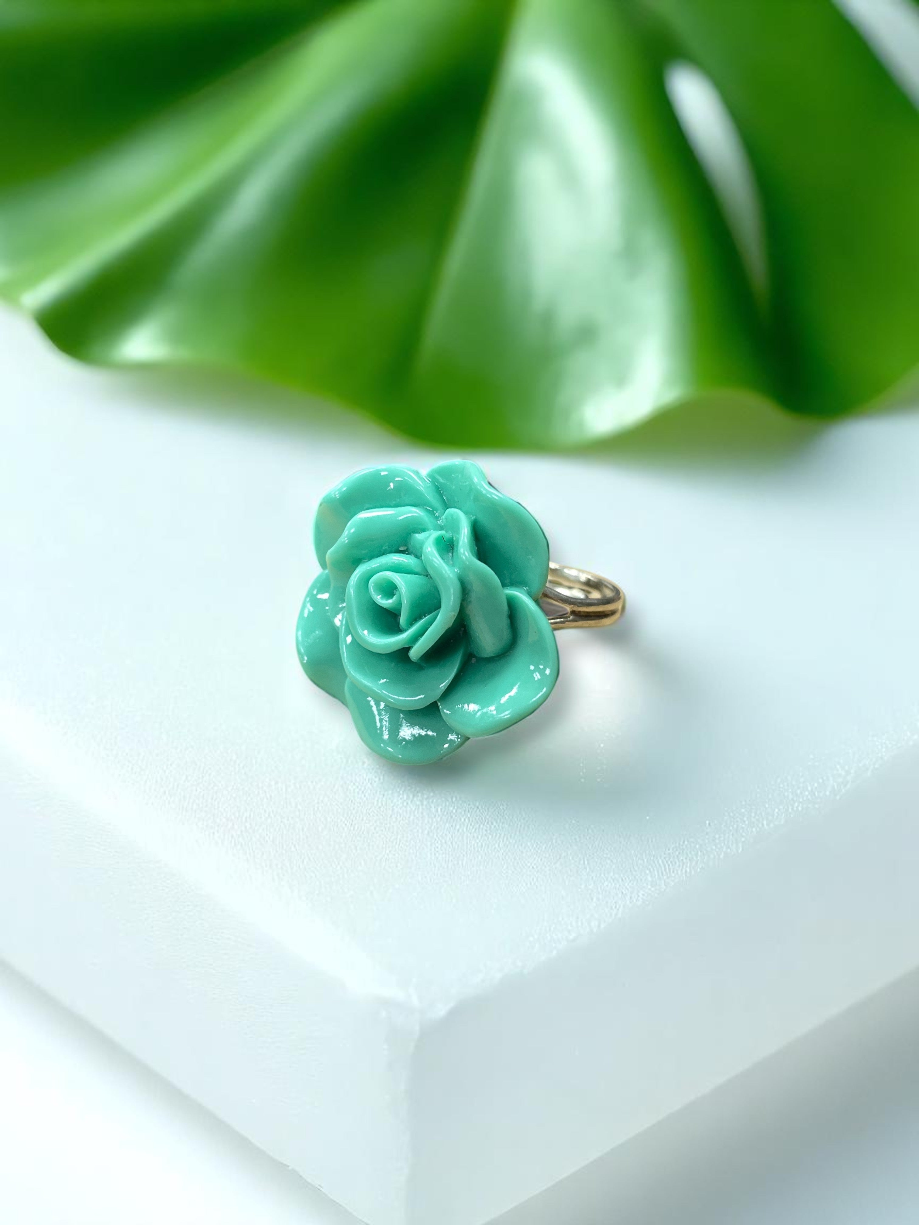 Vibrant Rose Blossom Ring | A Petal-Perfect Pop of Color