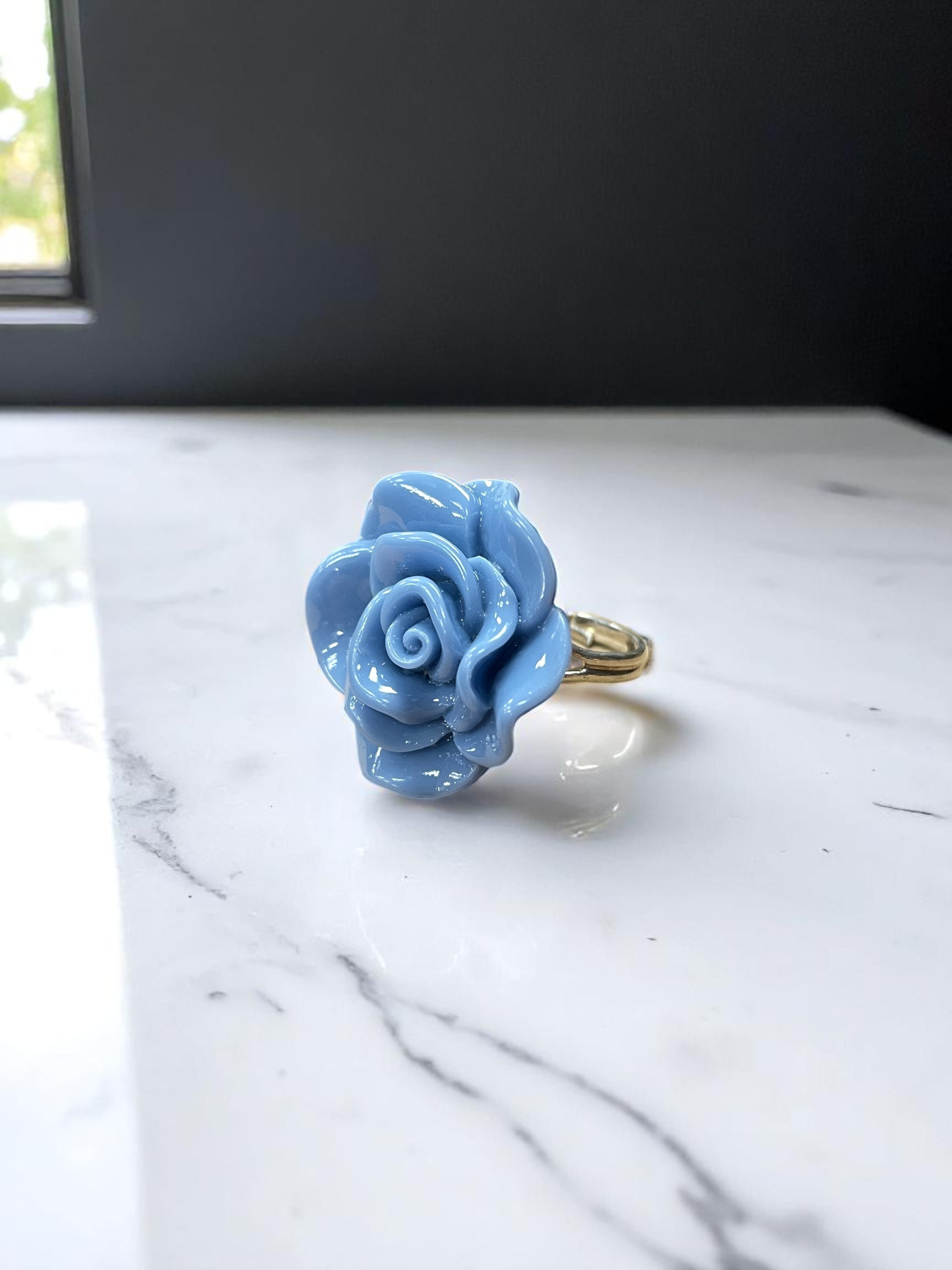 Vibrant Rose Blossom Ring | A Petal-Perfect Pop of Color