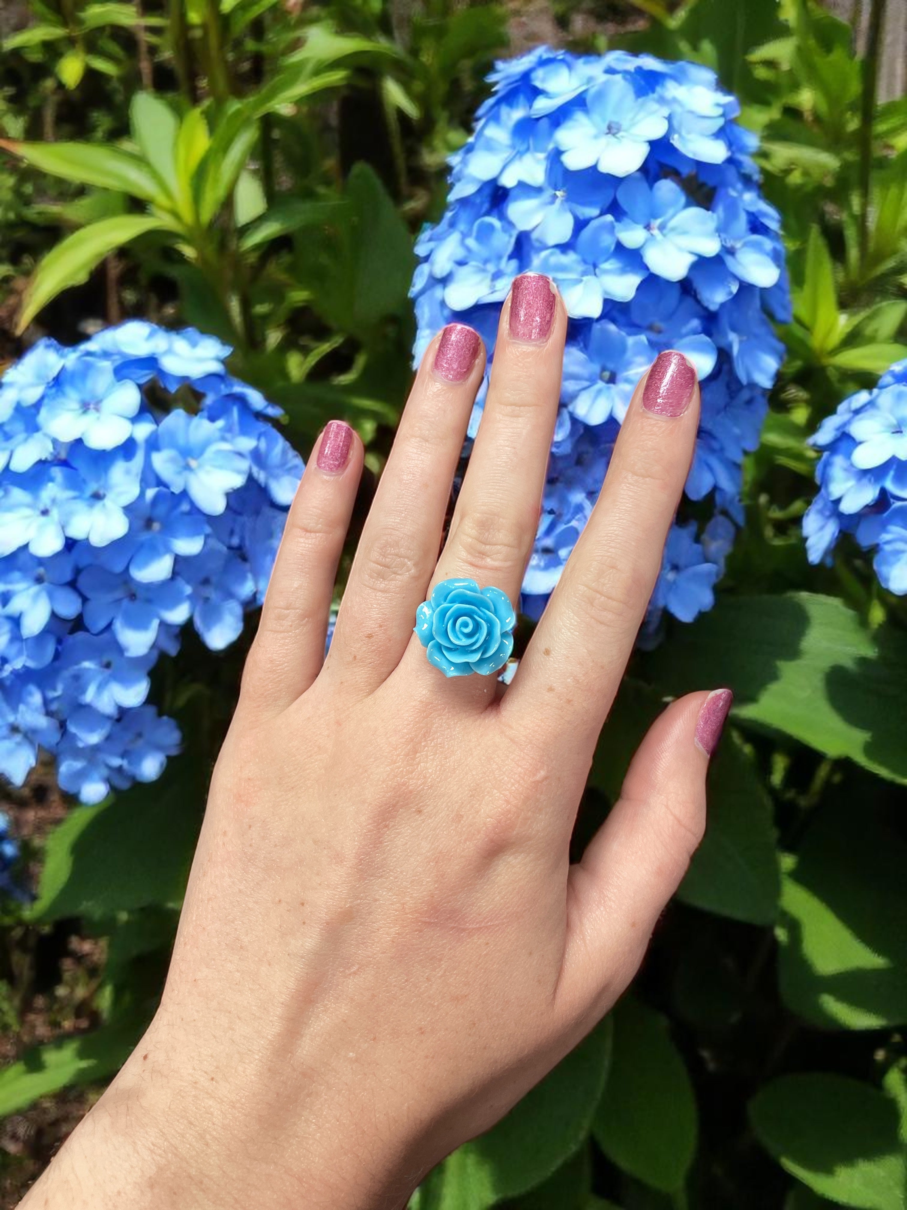 Vibrant Rose Blossom Ring | A Petal-Perfect Pop of Color