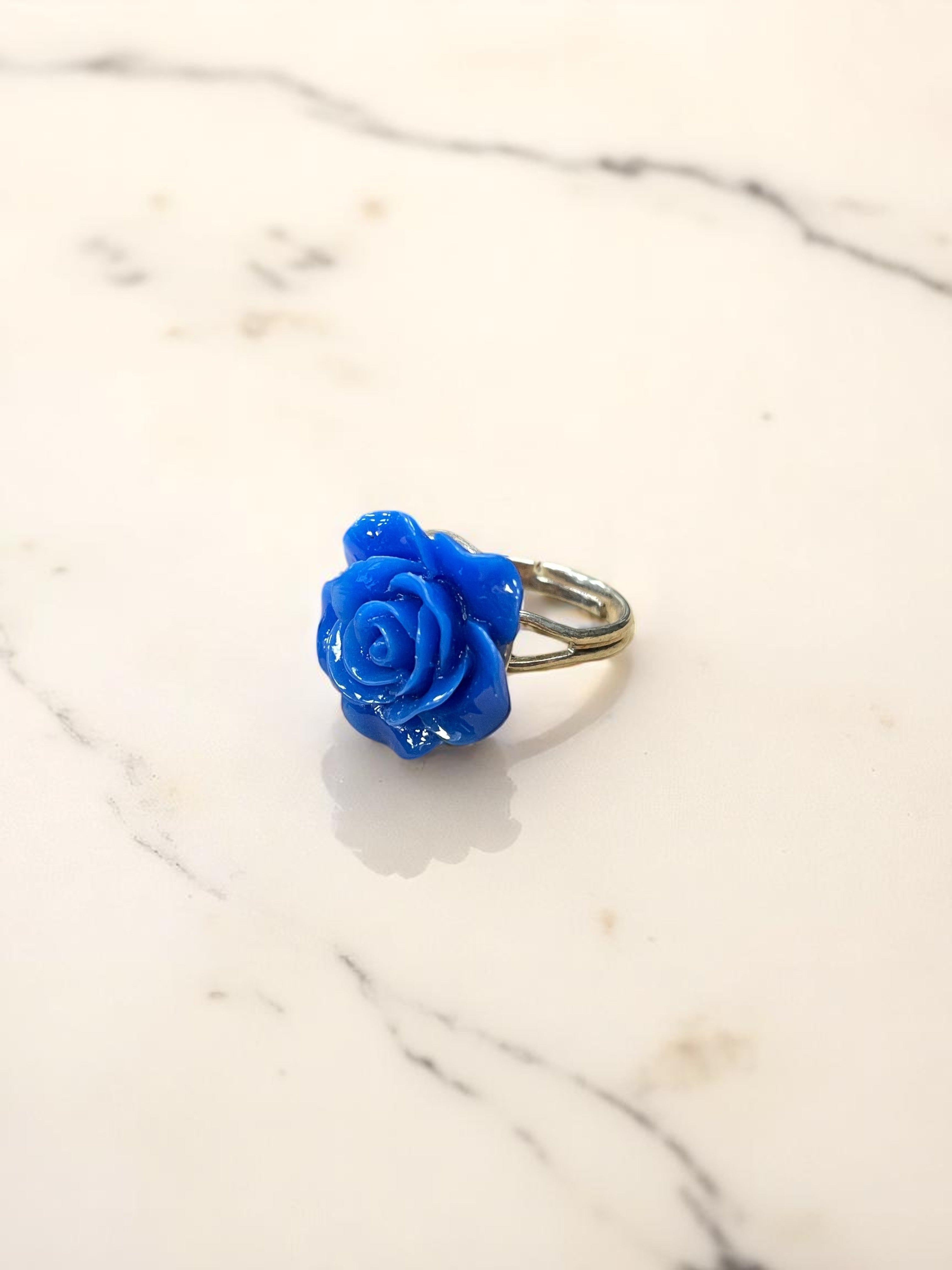 Vibrant Rose Blossom Ring | A Petal-Perfect Pop of Color