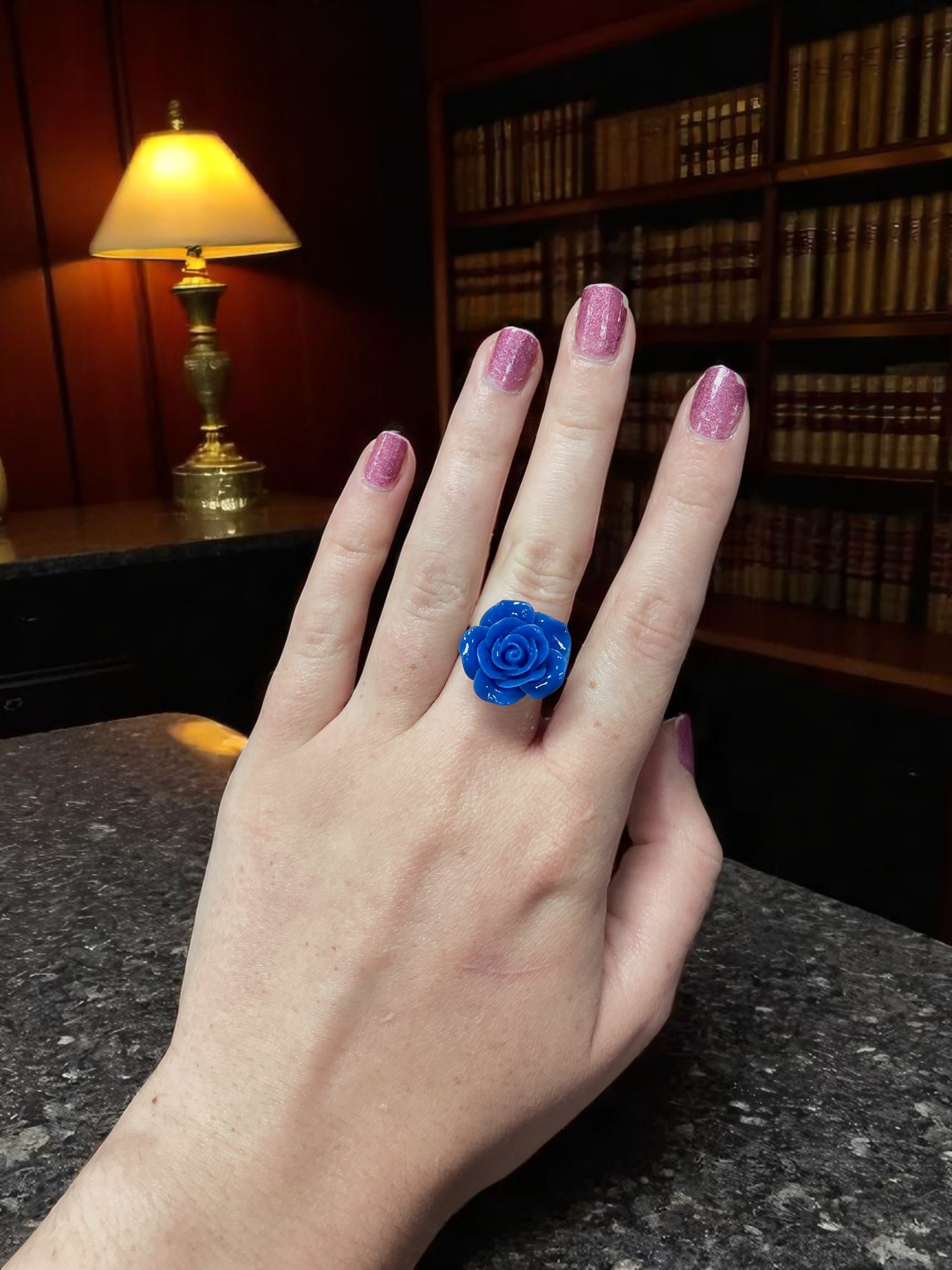 Vibrant Rose Blossom Ring | A Petal-Perfect Pop of Color