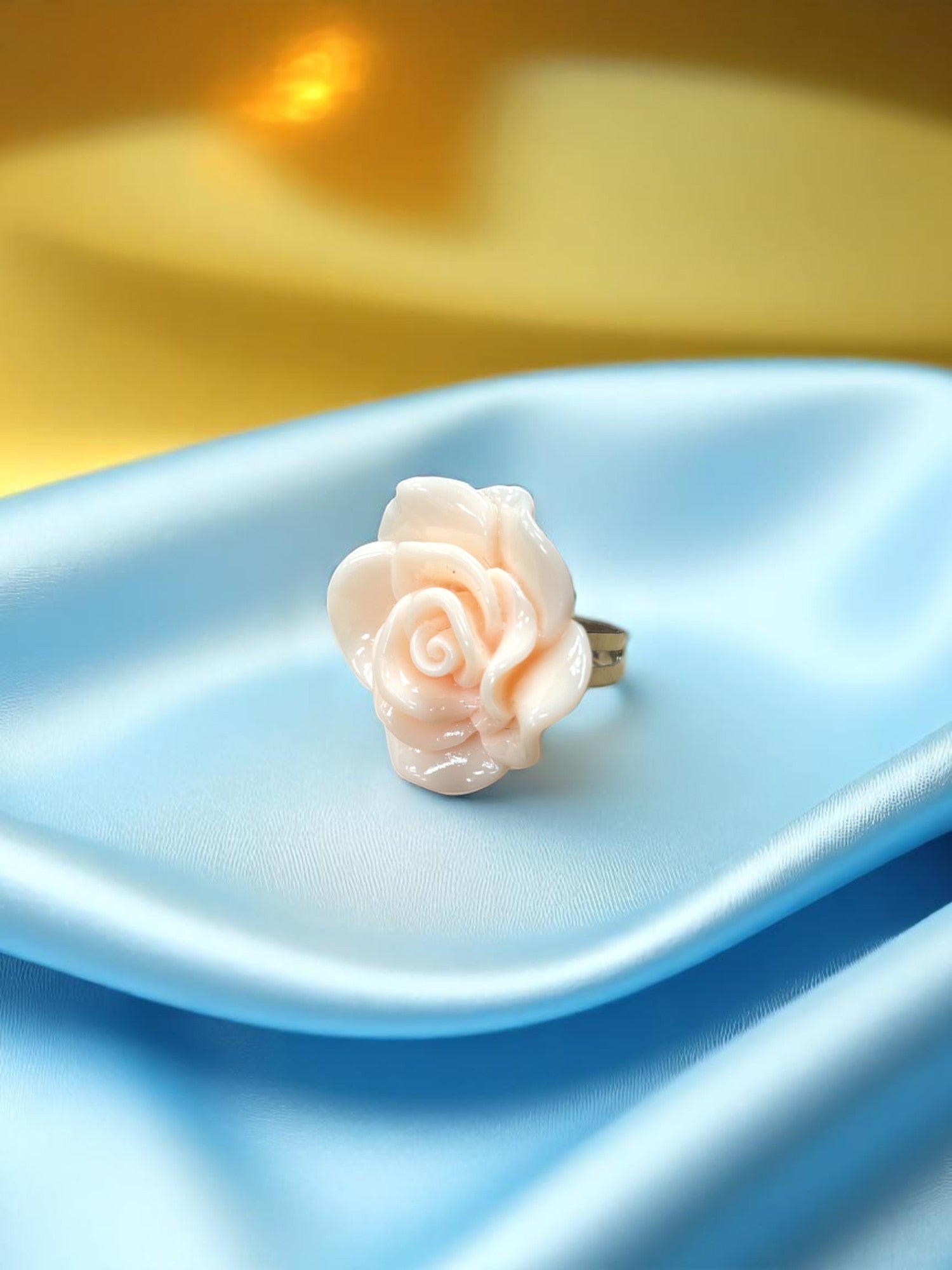 Vibrant Rose Blossom Ring | A Petal-Perfect Pop of Color