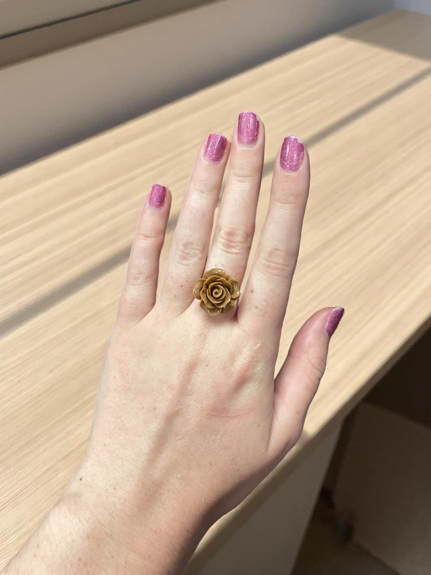 Vibrant Rose Blossom Ring | A Petal-Perfect Pop of Color