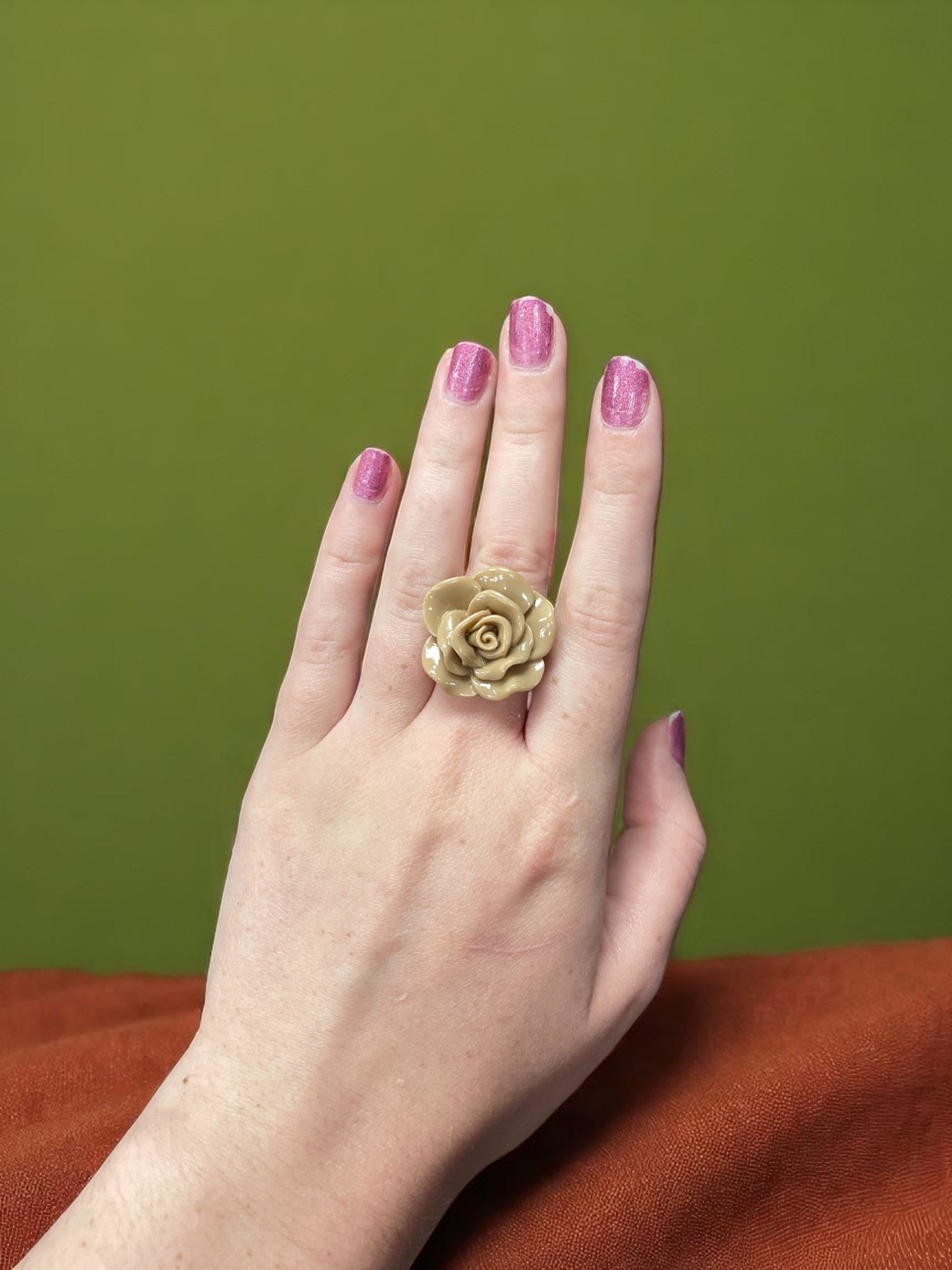 Vibrant Rose Blossom Ring | A Petal-Perfect Pop of Color