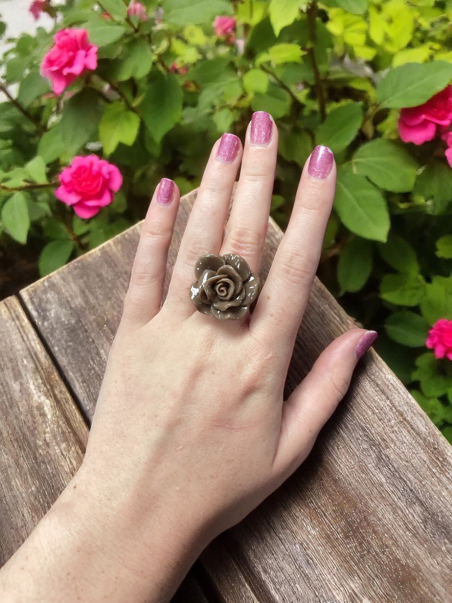 Vibrant Rose Blossom Ring | A Petal-Perfect Pop of Color