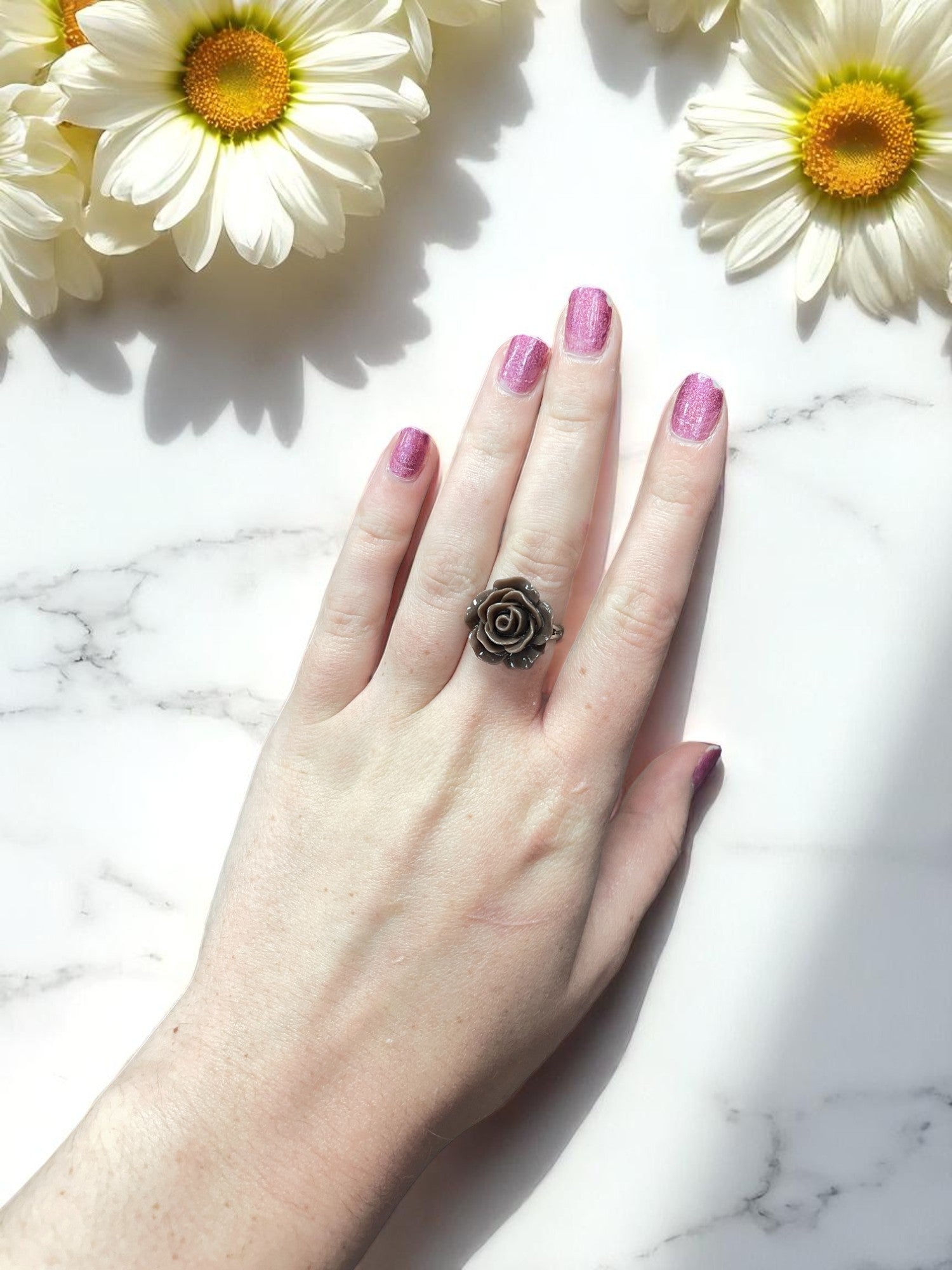 Vibrant Rose Blossom Ring | A Petal-Perfect Pop of Color