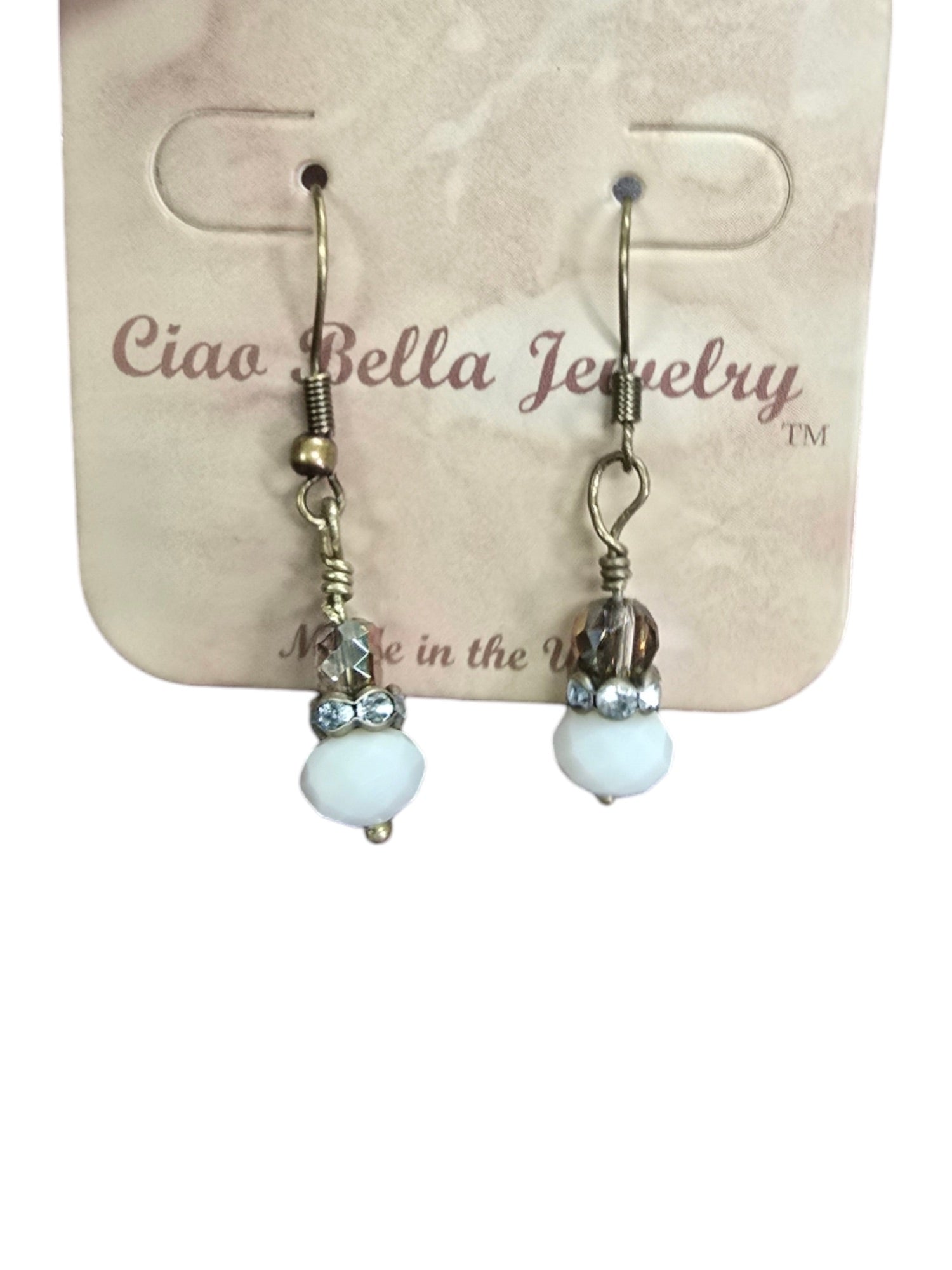 Michelle Marie's Sparling Crystal Drop Earrings | Variety of Colors | Sterling Silver or Gold Plated Ear Wires