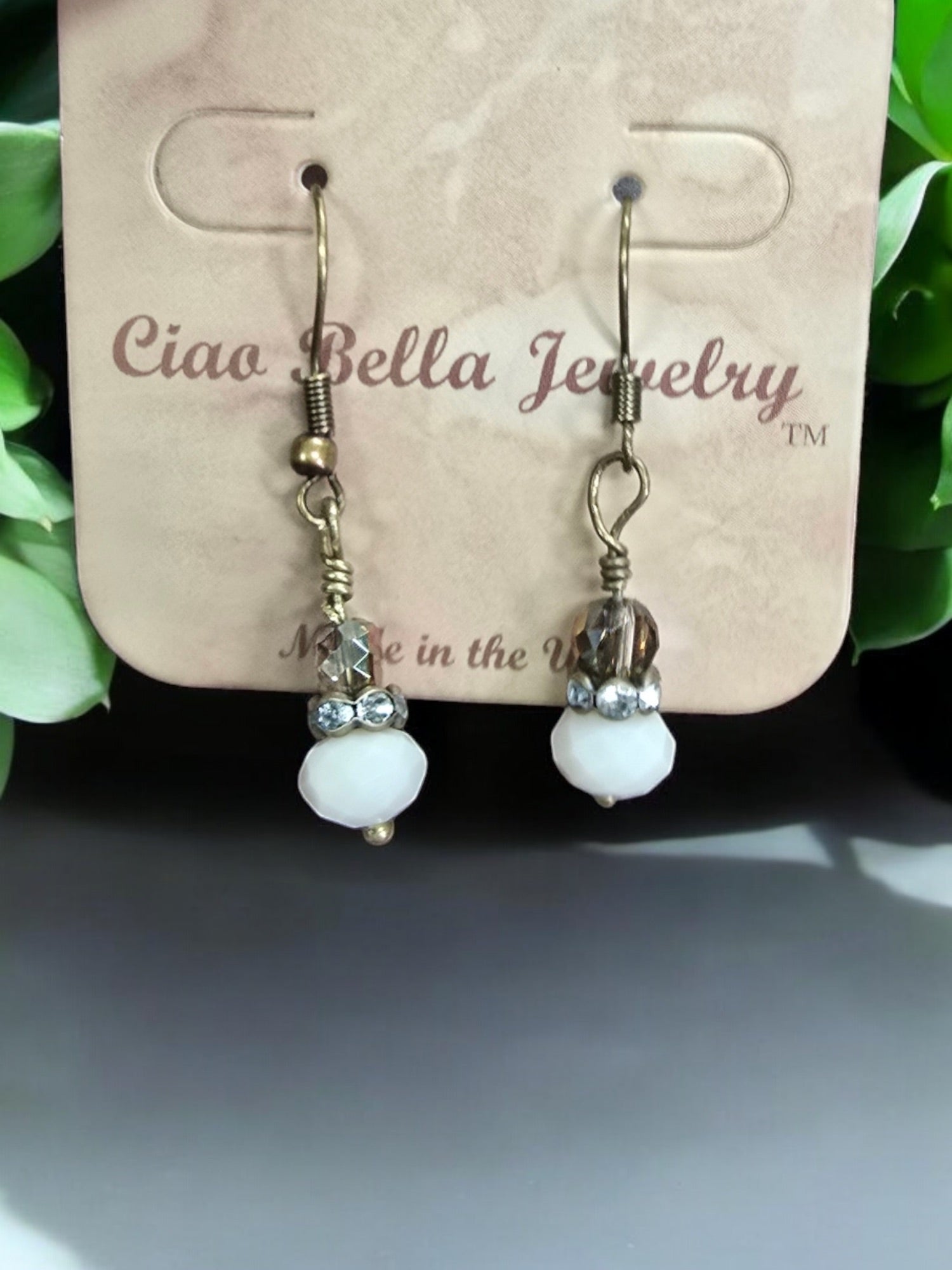Michelle Marie's Sparling Crystal Drop Earrings | Variety of Colors | Sterling Silver or Gold Plated Ear Wires