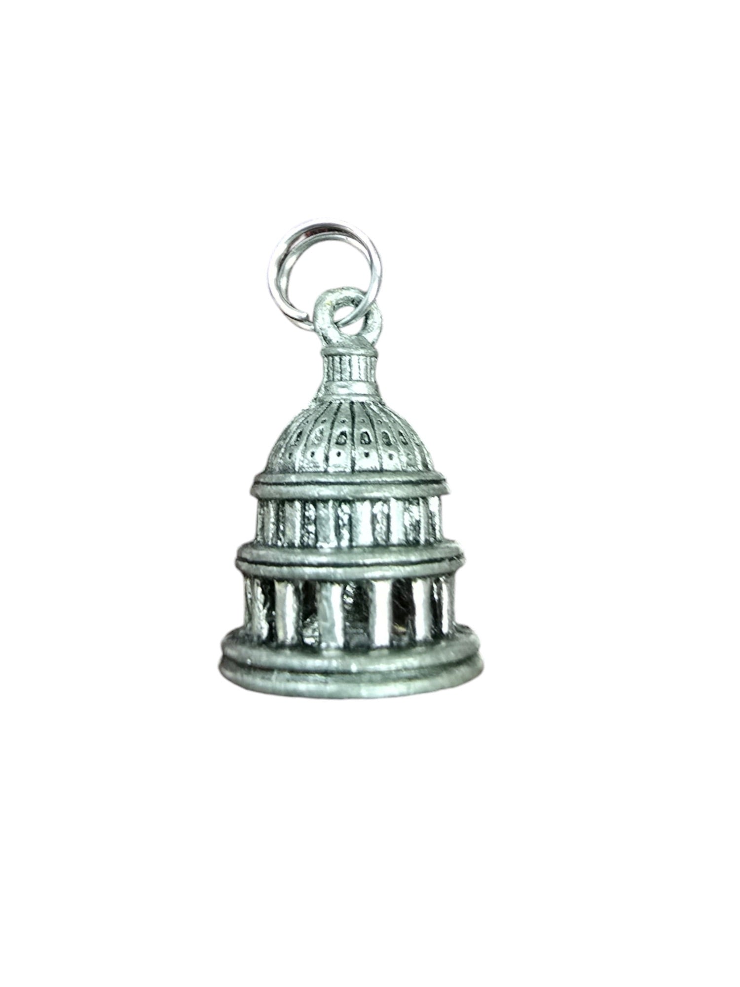 Capitol Building Pewter Charm | Patriotic Jewelry Accessory