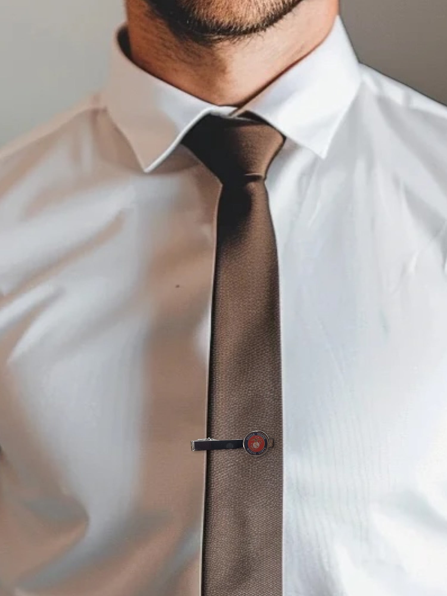 Marine Corps Black Seal Tie Bar, A Symbol of Honor, Unique Design and Durable, High Quality, Perfect Gift for Marines