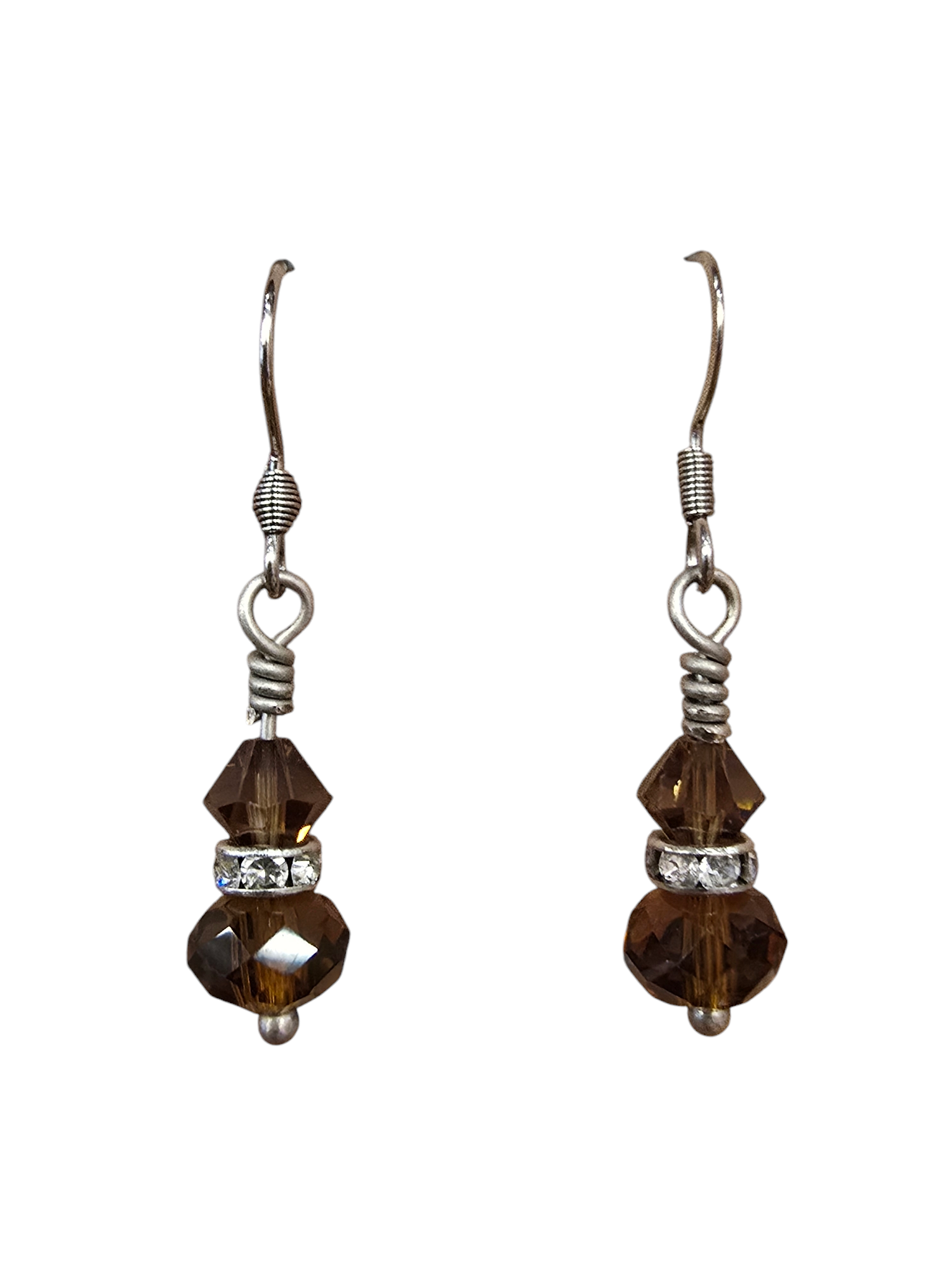 Michelle Marie's Sparling Crystal Drop Earrings | Variety of Colors | Sterling Silver or Gold Plated Ear Wires