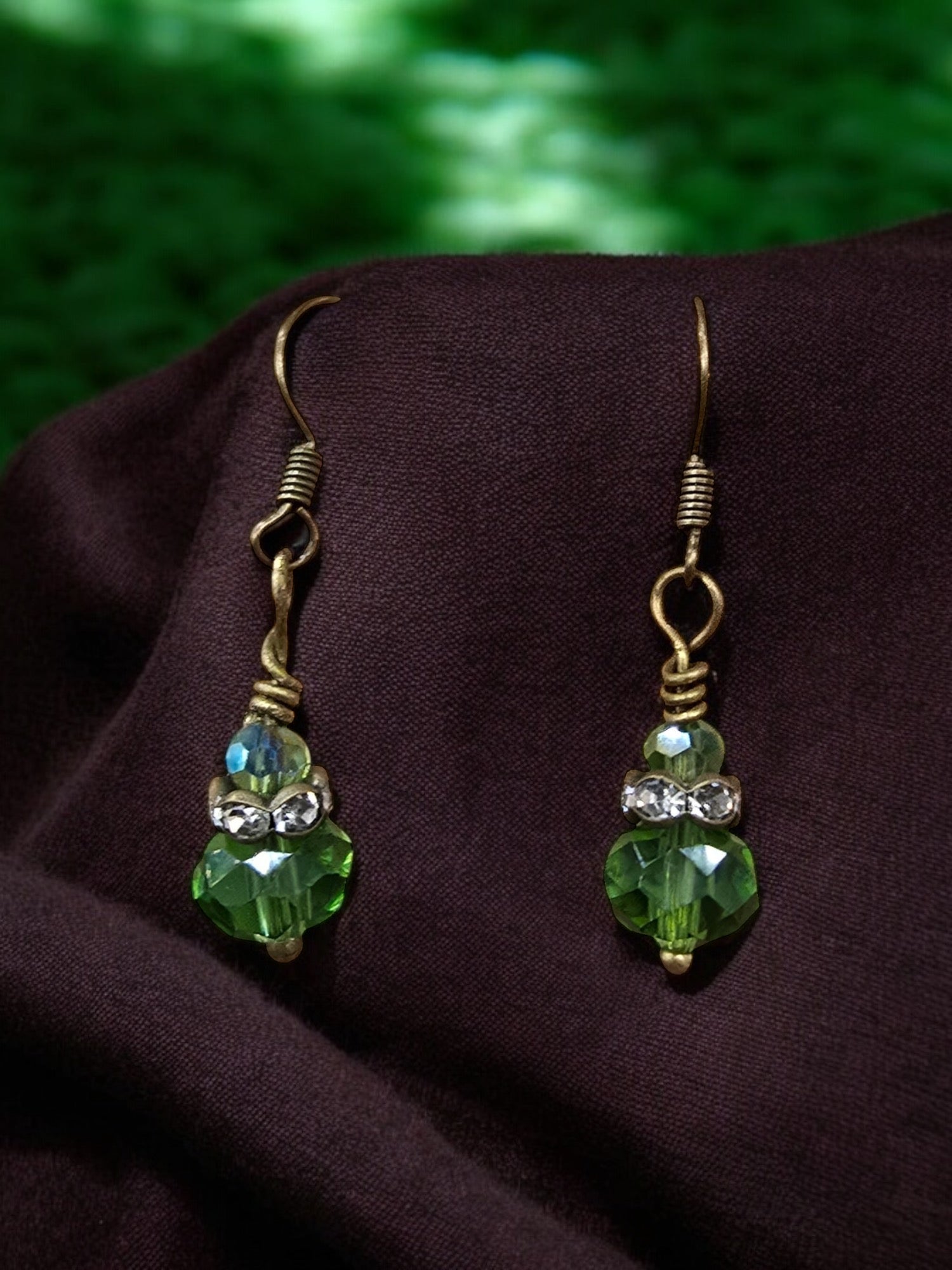 Michelle Marie's Sparling Crystal Drop Earrings | Variety of Colors | Sterling Silver or Gold Plated Ear Wires
