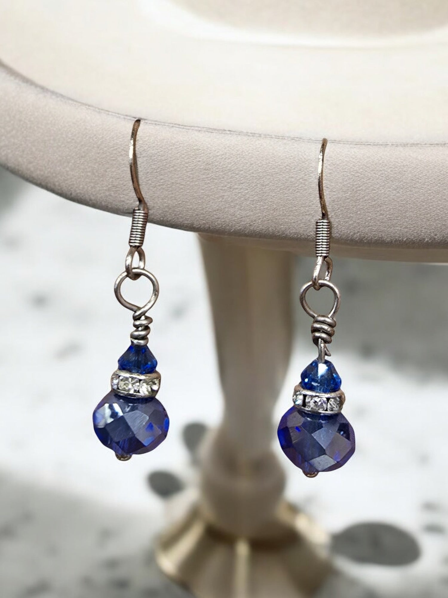 Michelle Marie's Sparling Crystal Drop Earrings | Variety of Colors | Sterling Silver or Gold Plated Ear Wires