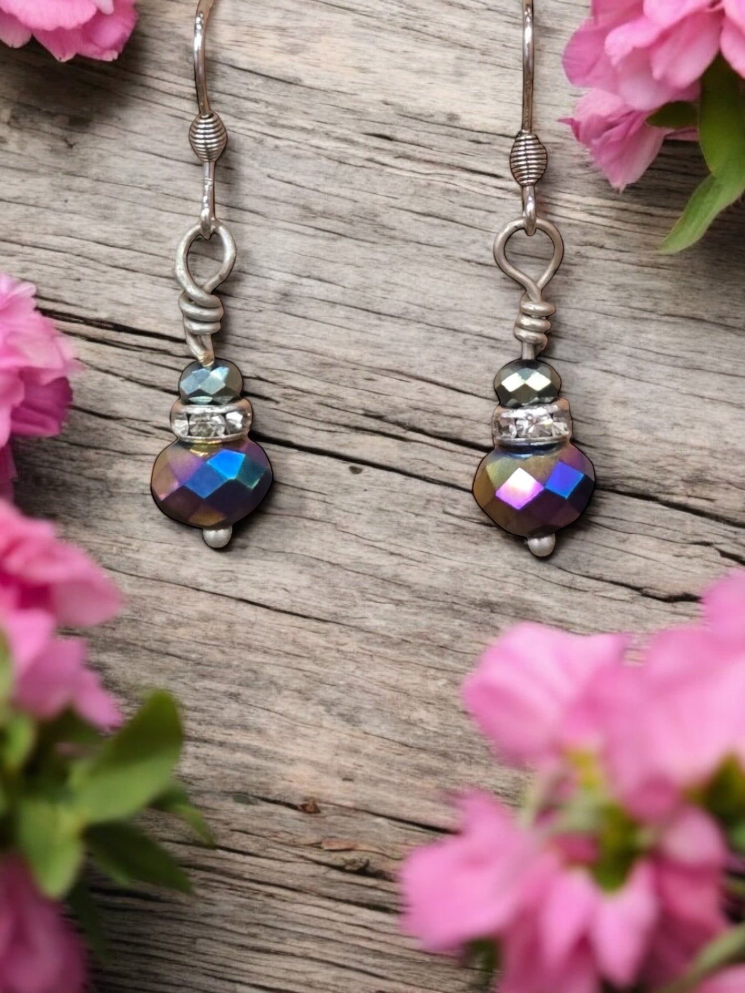 Michelle Marie's Sparling Crystal Drop Earrings | Variety of Colors | Sterling Silver or Gold Plated Ear Wires