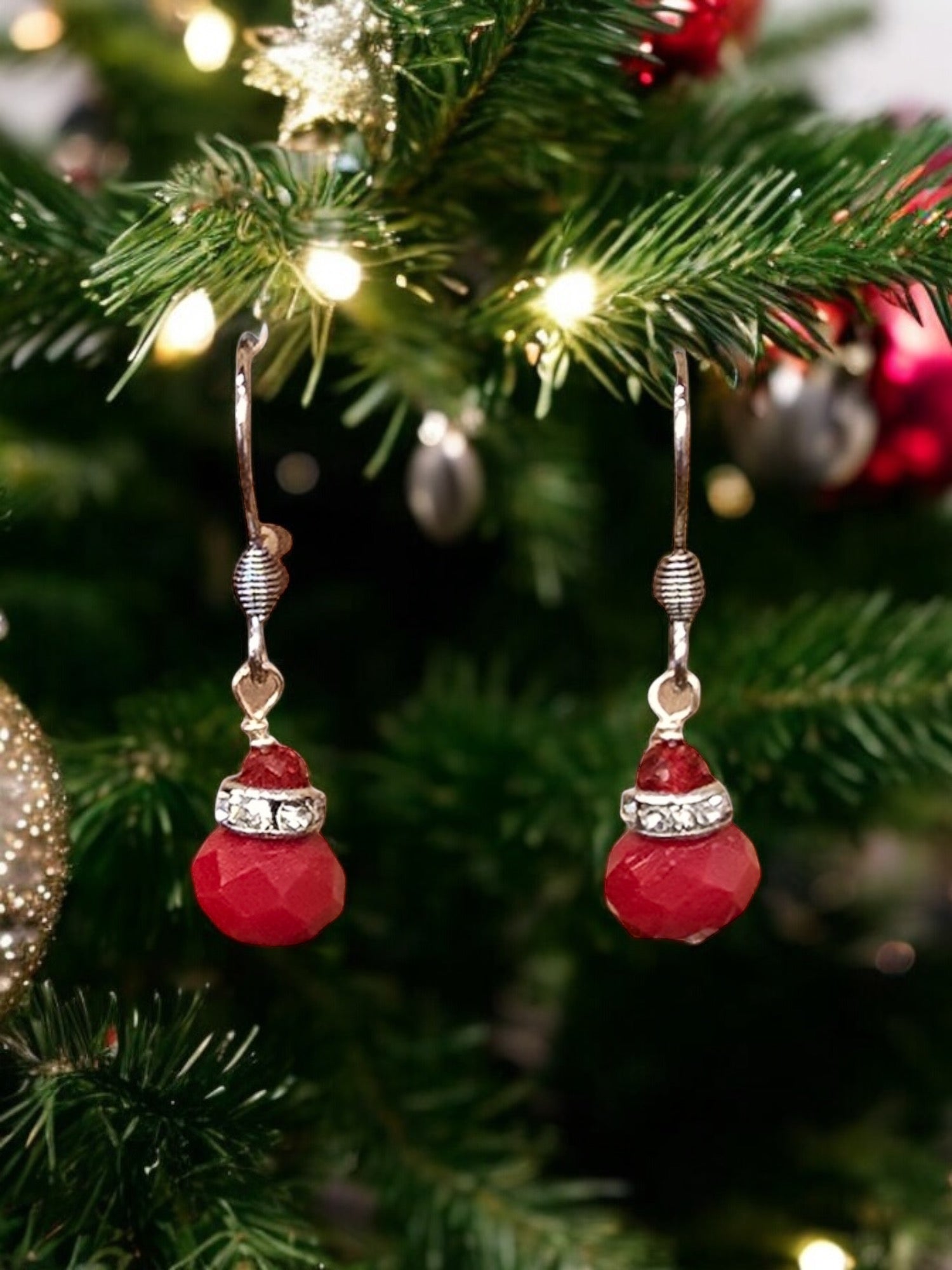 Michelle Marie's Sparling Crystal Drop Earrings | Variety of Colors | Sterling Silver or Gold Plated Ear Wires