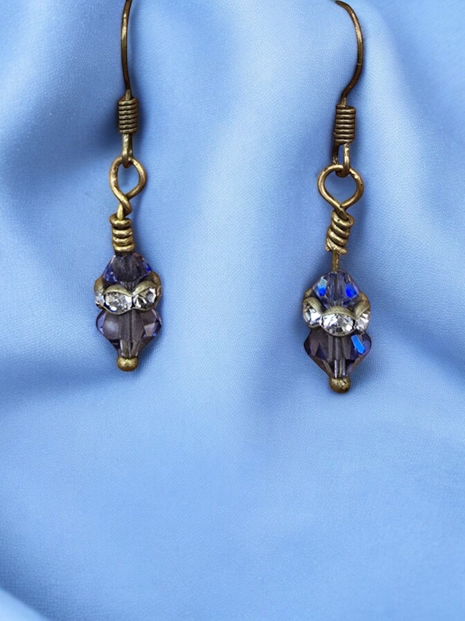 Michelle Marie's Sparling Crystal Drop Earrings | Variety of Colors | Sterling Silver or Gold Plated Ear Wires
