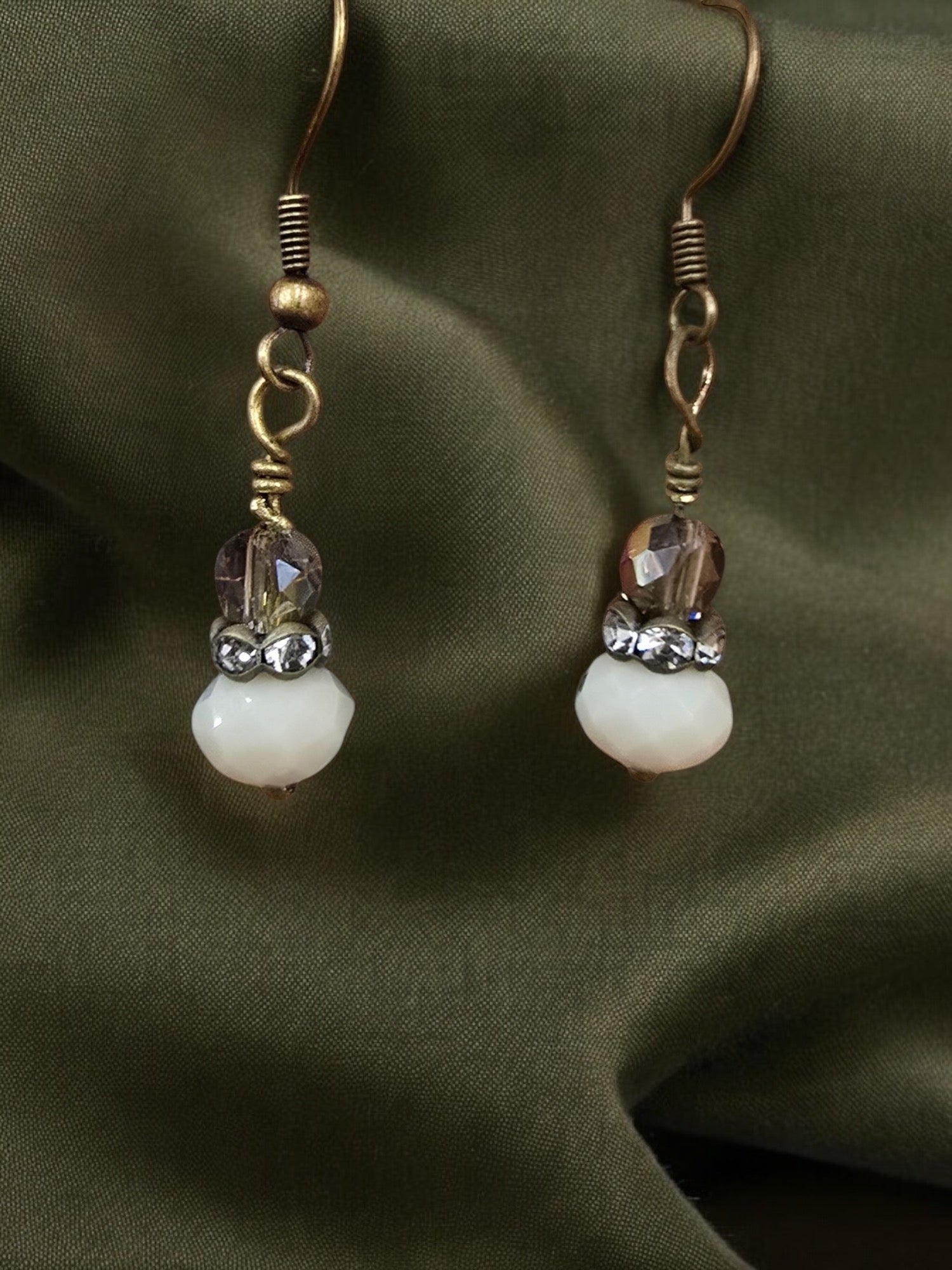 Michelle Marie's Sparling Crystal Drop Earrings | Variety of Colors | Sterling Silver or Gold Plated Ear Wires