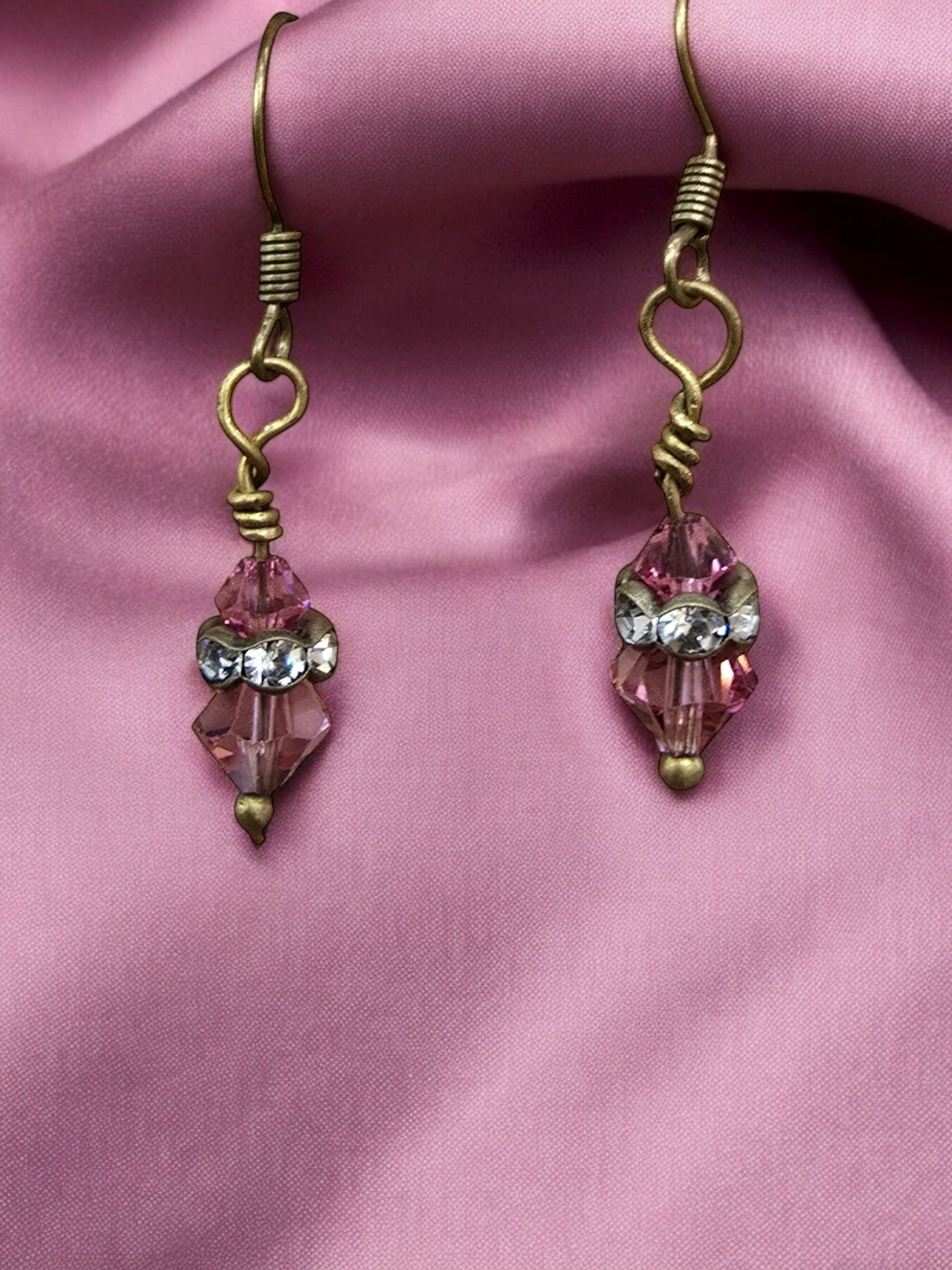 Michelle Marie's Sparling Crystal Drop Earrings | Variety of Colors | Sterling Silver or Gold Plated Ear Wires