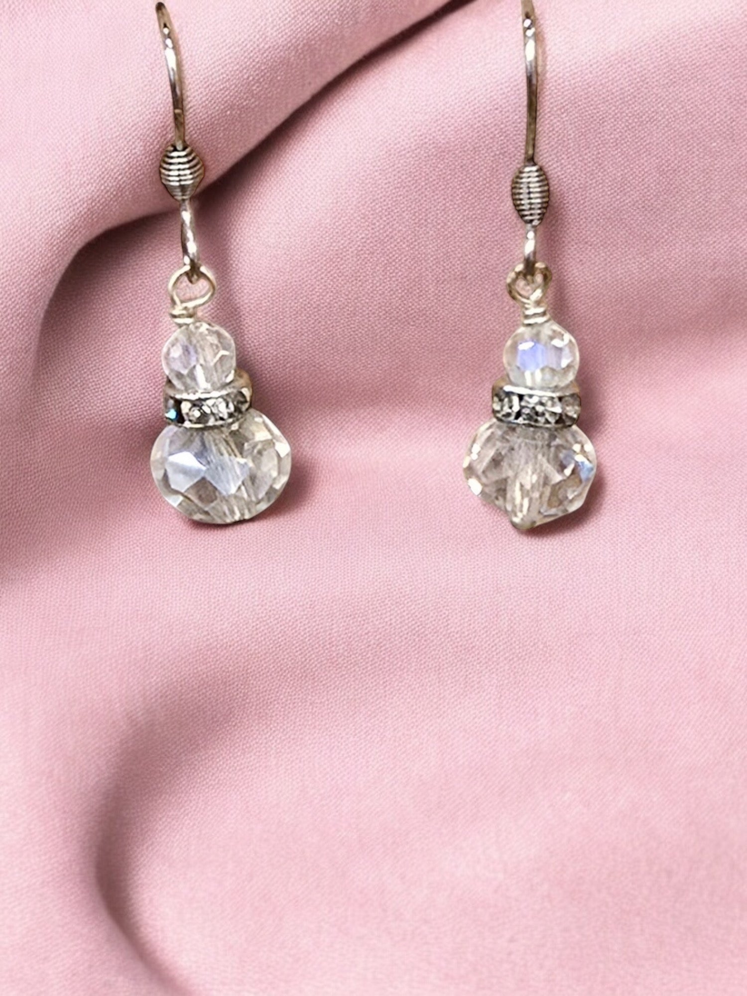 Michelle Marie's Sparling Crystal Drop Earrings | Variety of Colors | Sterling Silver or Gold Plated Ear Wires