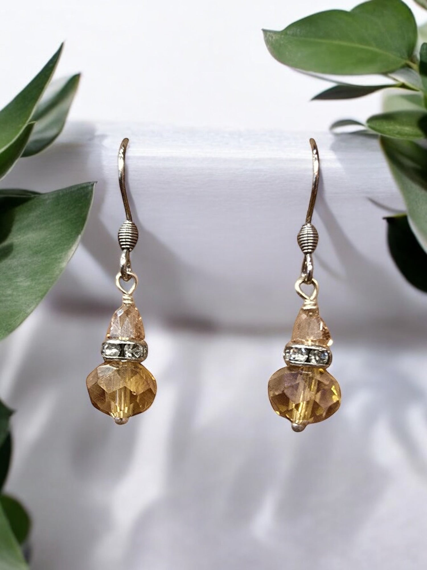 Michelle Marie's Sparling Crystal Drop Earrings | Variety of Colors | Sterling Silver or Gold Plated Ear Wires