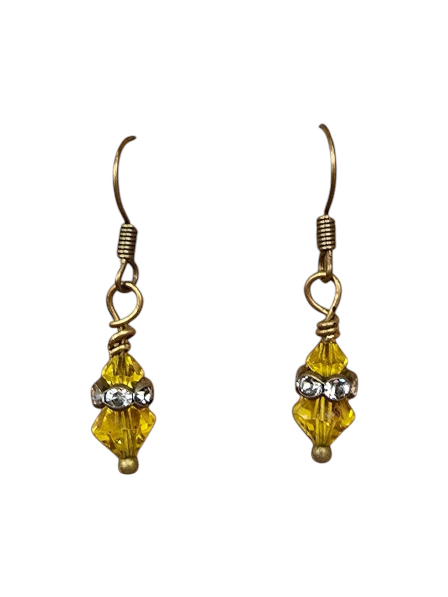 Michelle Marie's Sparling Crystal Drop Earrings | Variety of Colors | Sterling Silver or Gold Plated Ear Wires