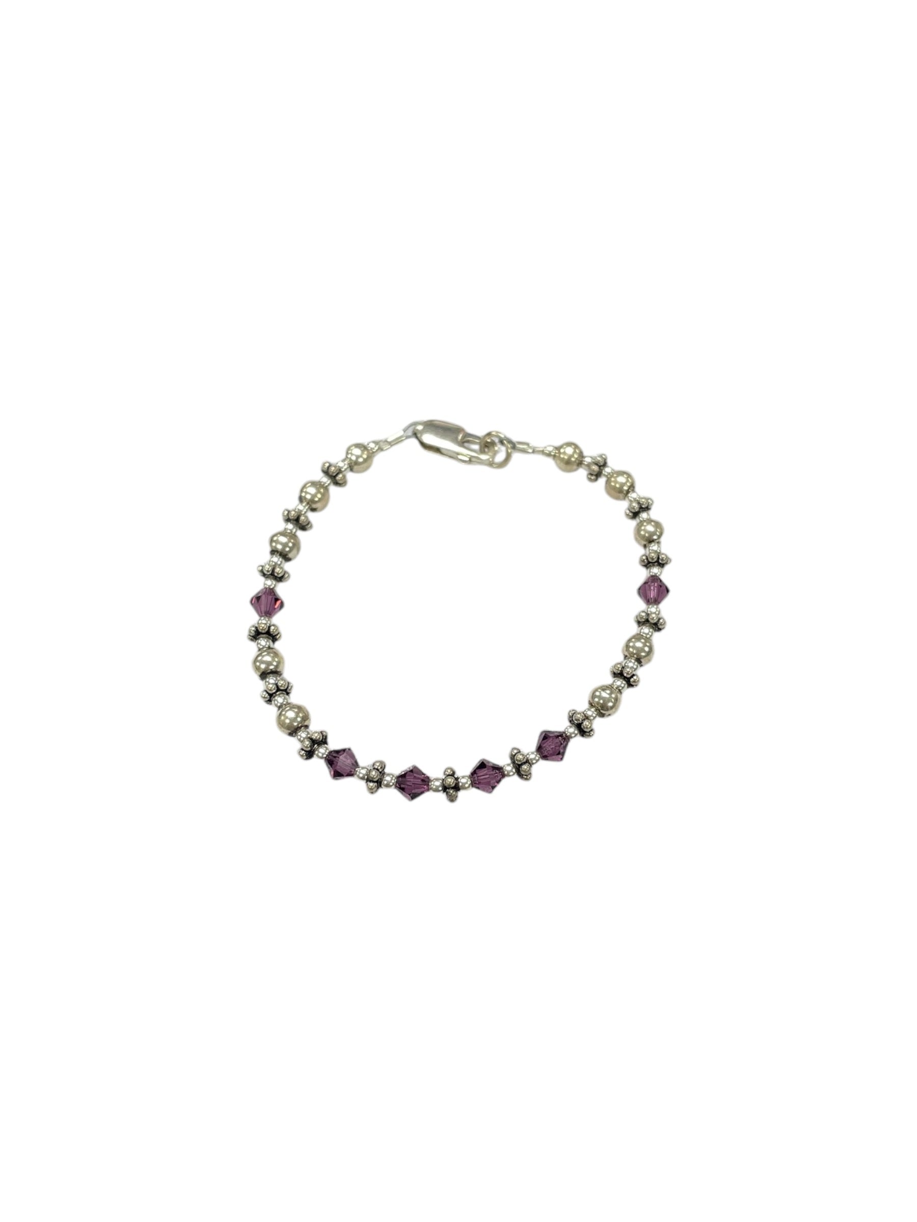 Sterling Silver Birthstone Austrian Crystal Bracelet | A Magical Accessory
