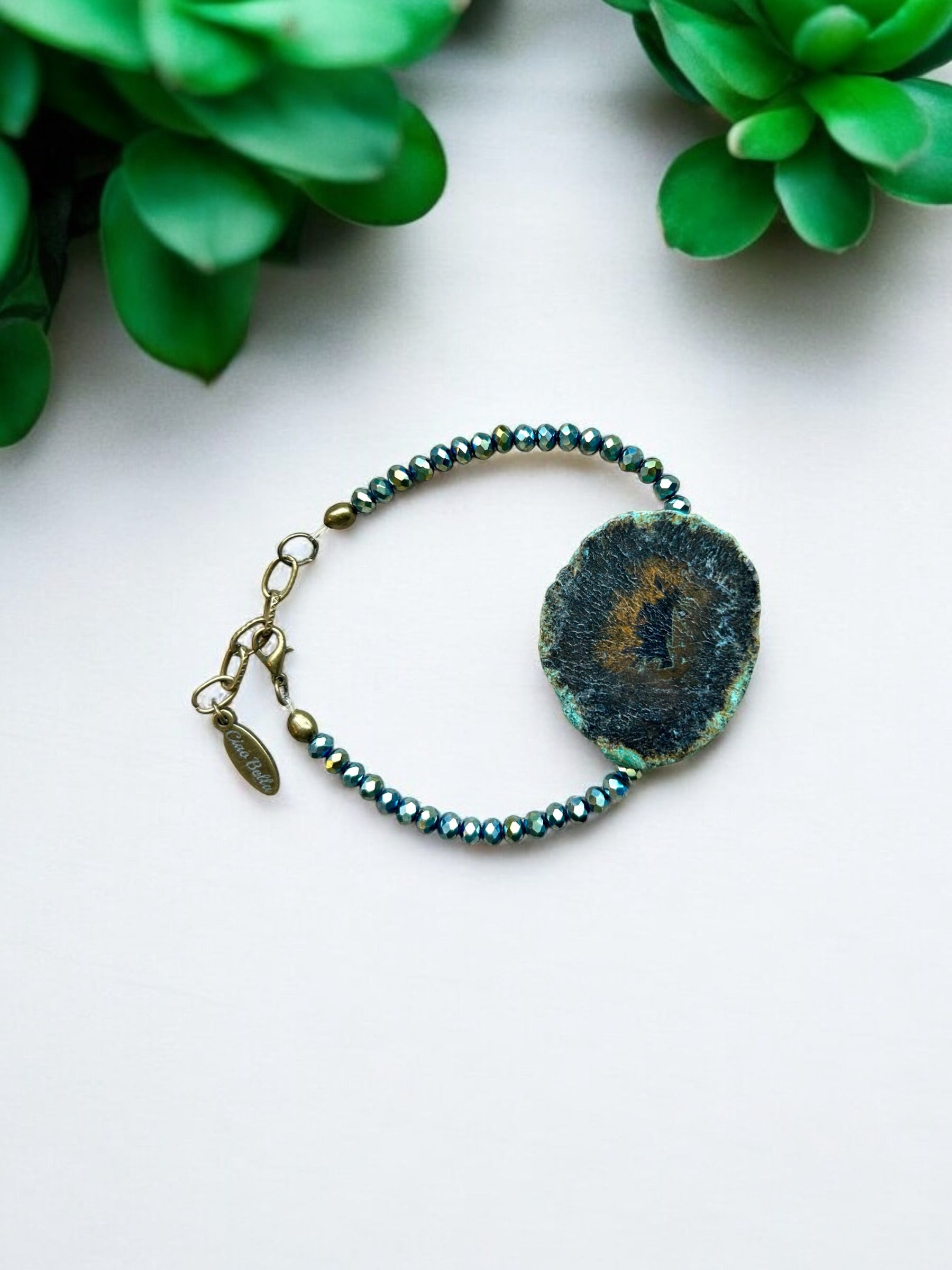 Agate and Iridescent Crystal | A Boho Chic Statement