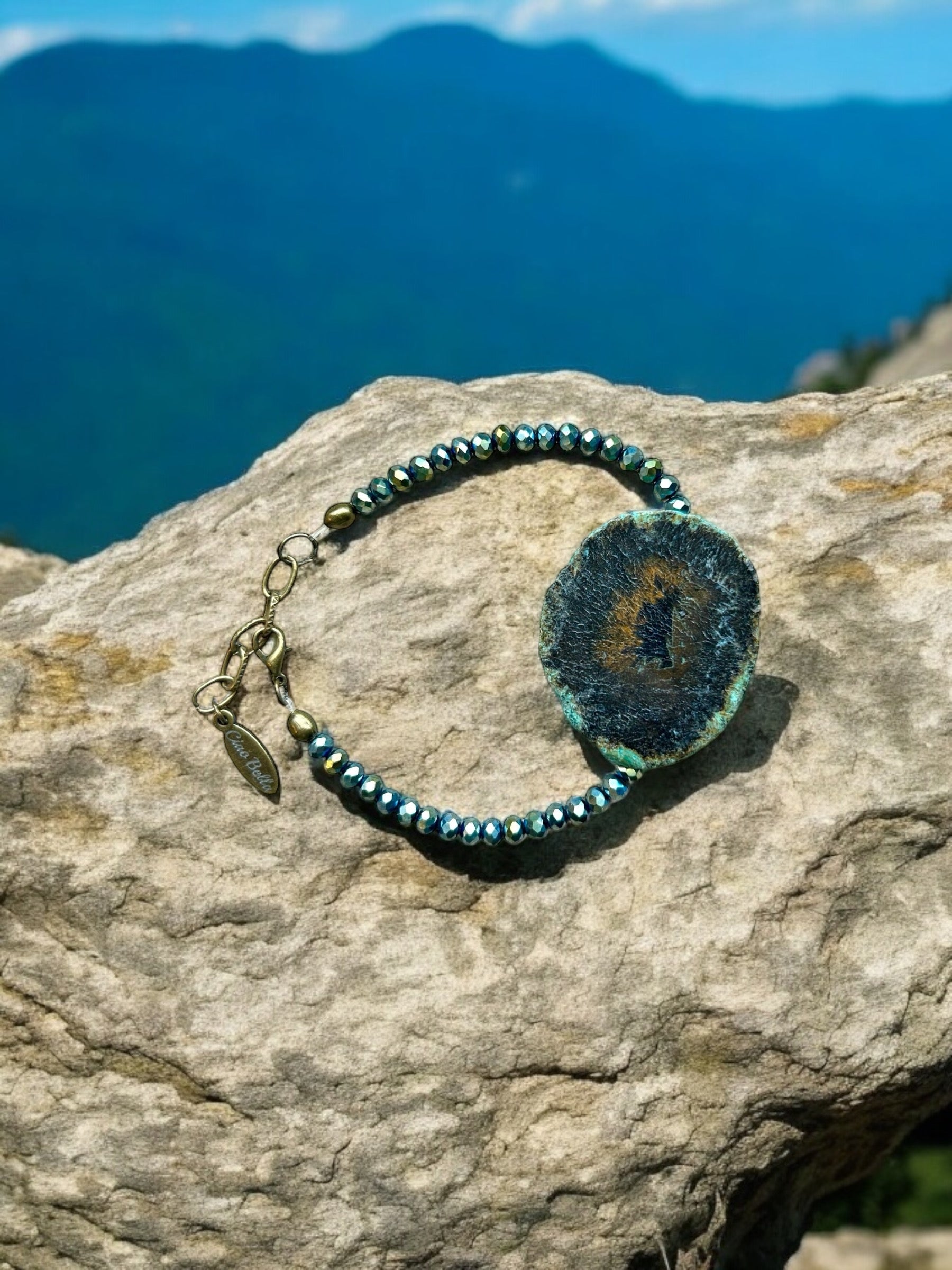 Agate and Iridescent Crystal | A Boho Chic Statement