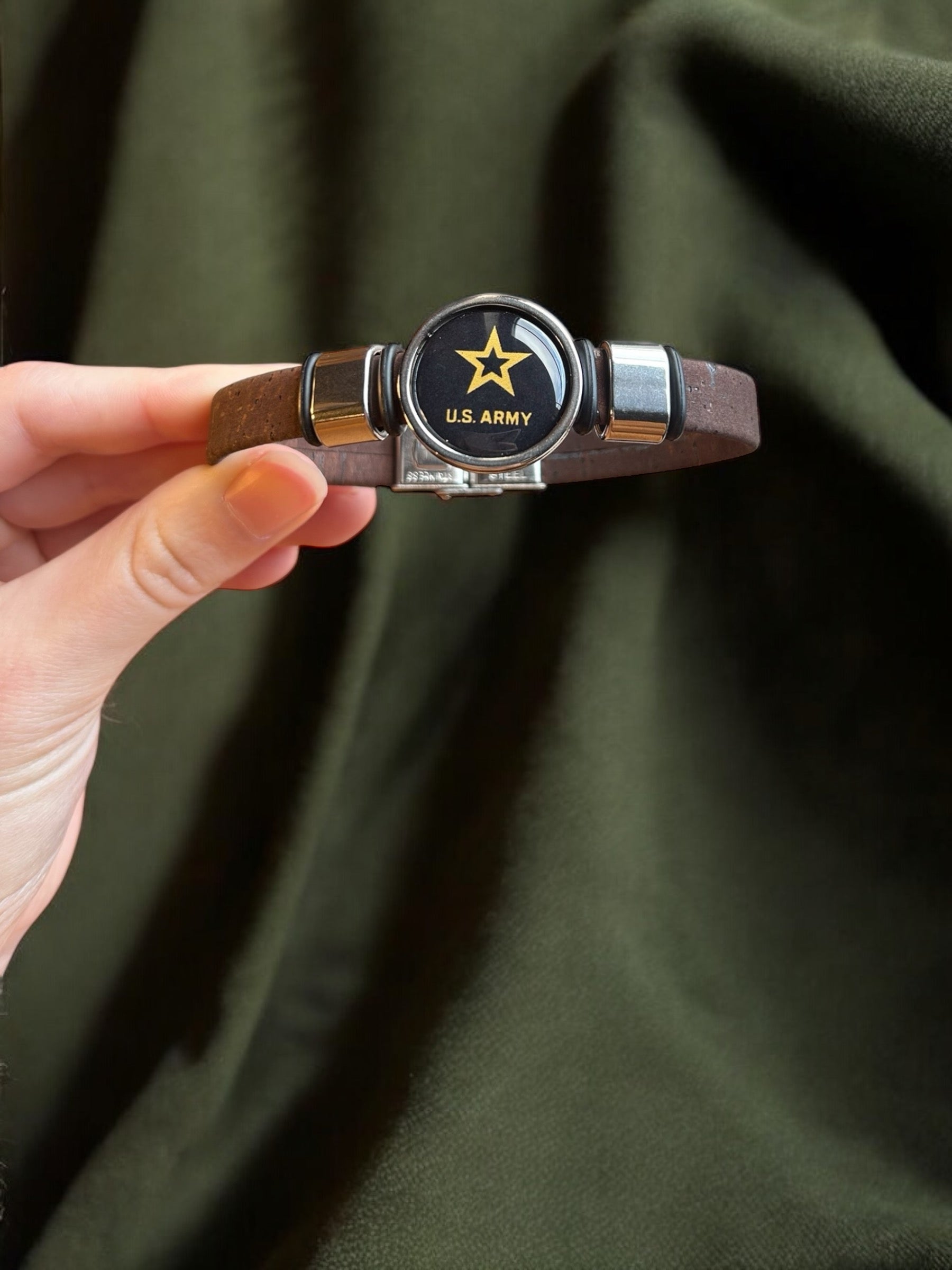 Army Star Cork Bracelet - Officially Licensed