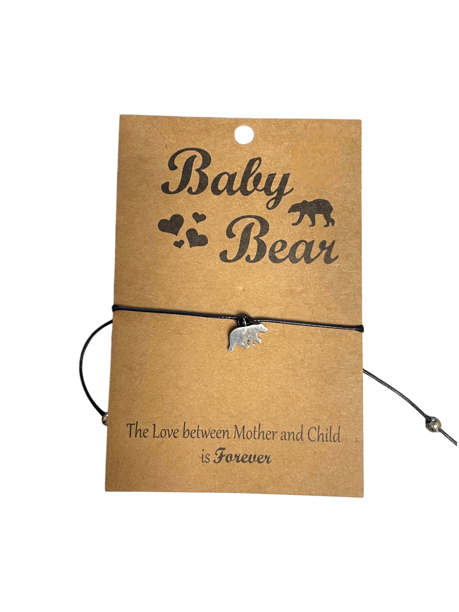 Mama & Baby Bear Bracelet Set - Matching Mother-Child/Friendship Jewelry Gift