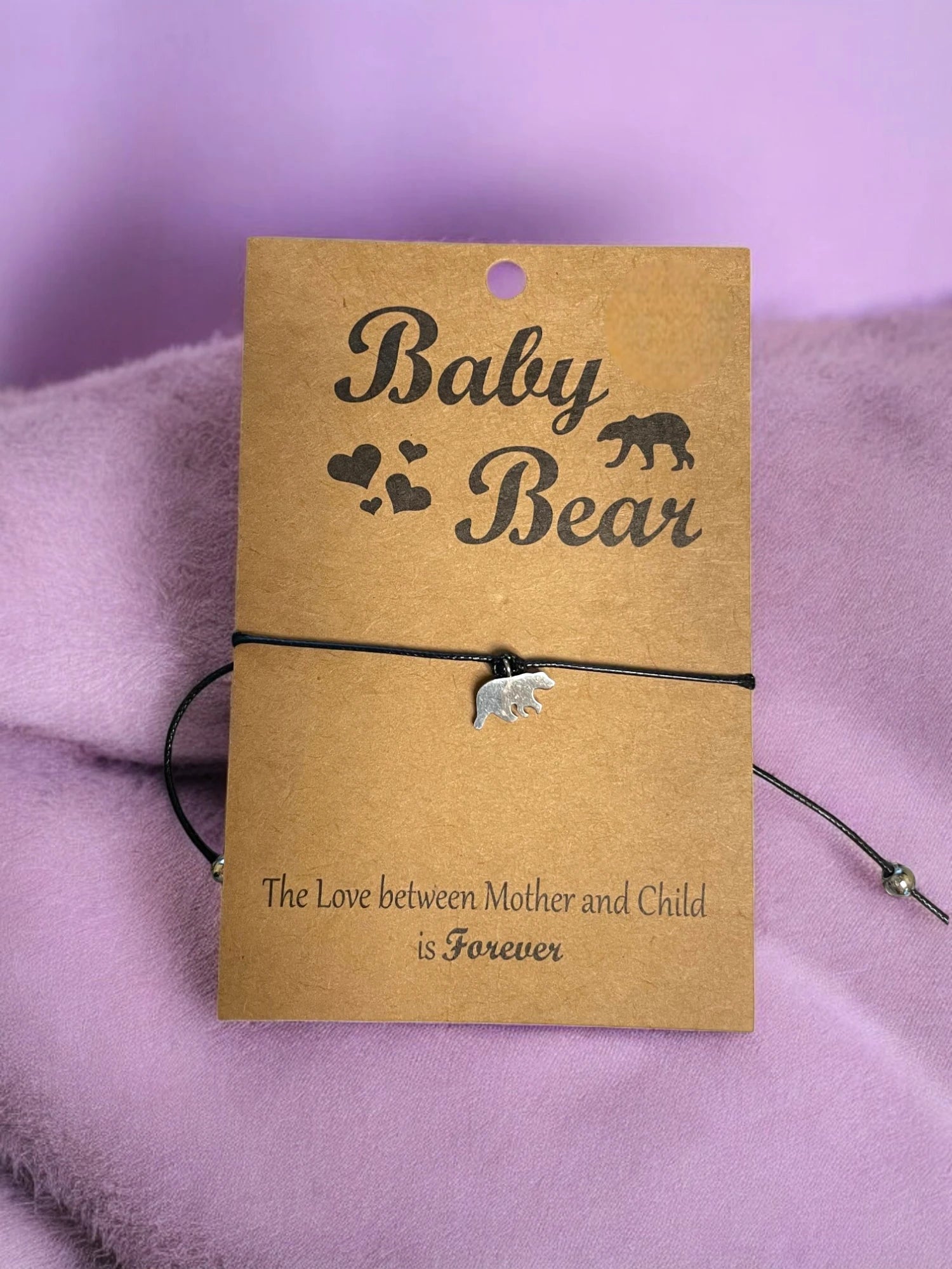 Mama & Baby Bear Bracelet Set - Matching Mother-Child/Friendship Jewelry Gift