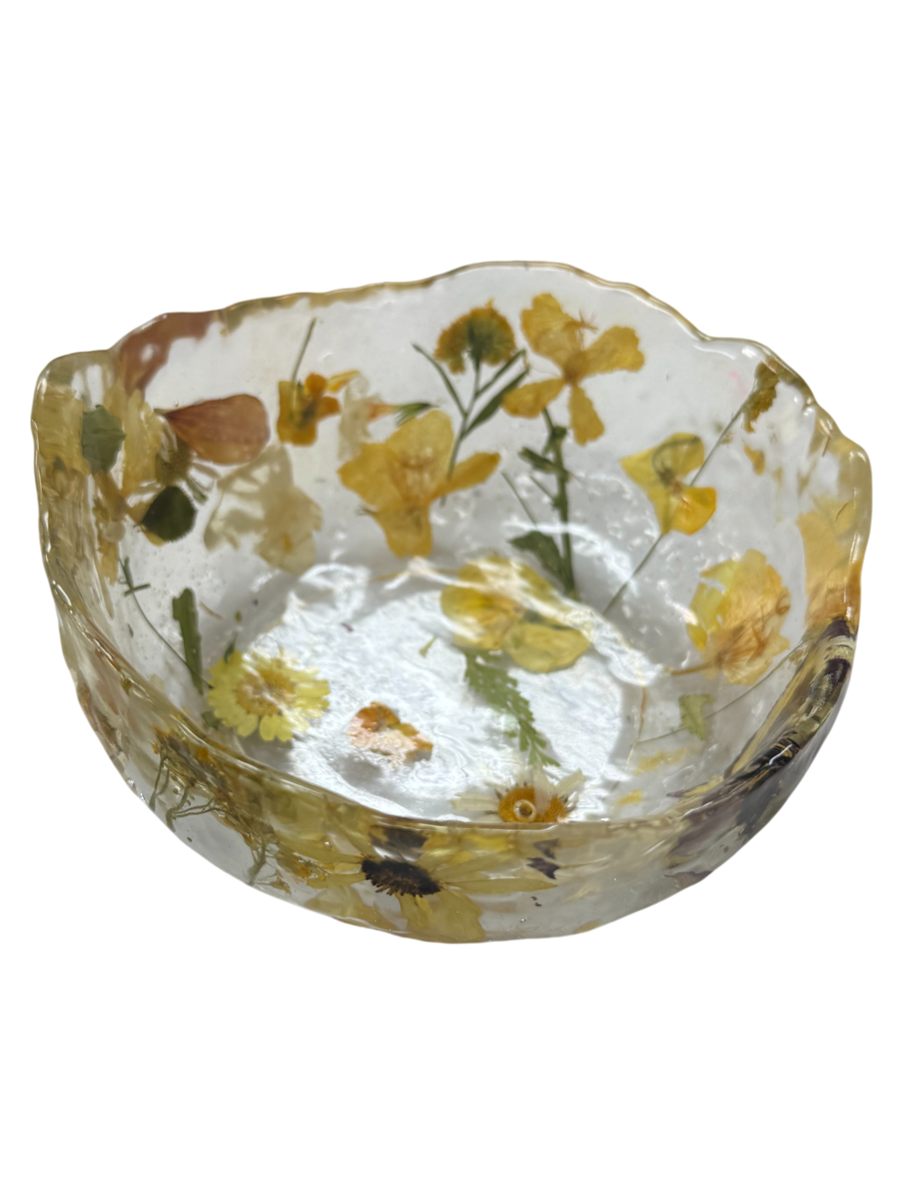 Pressed Flower Resin Art Bowl