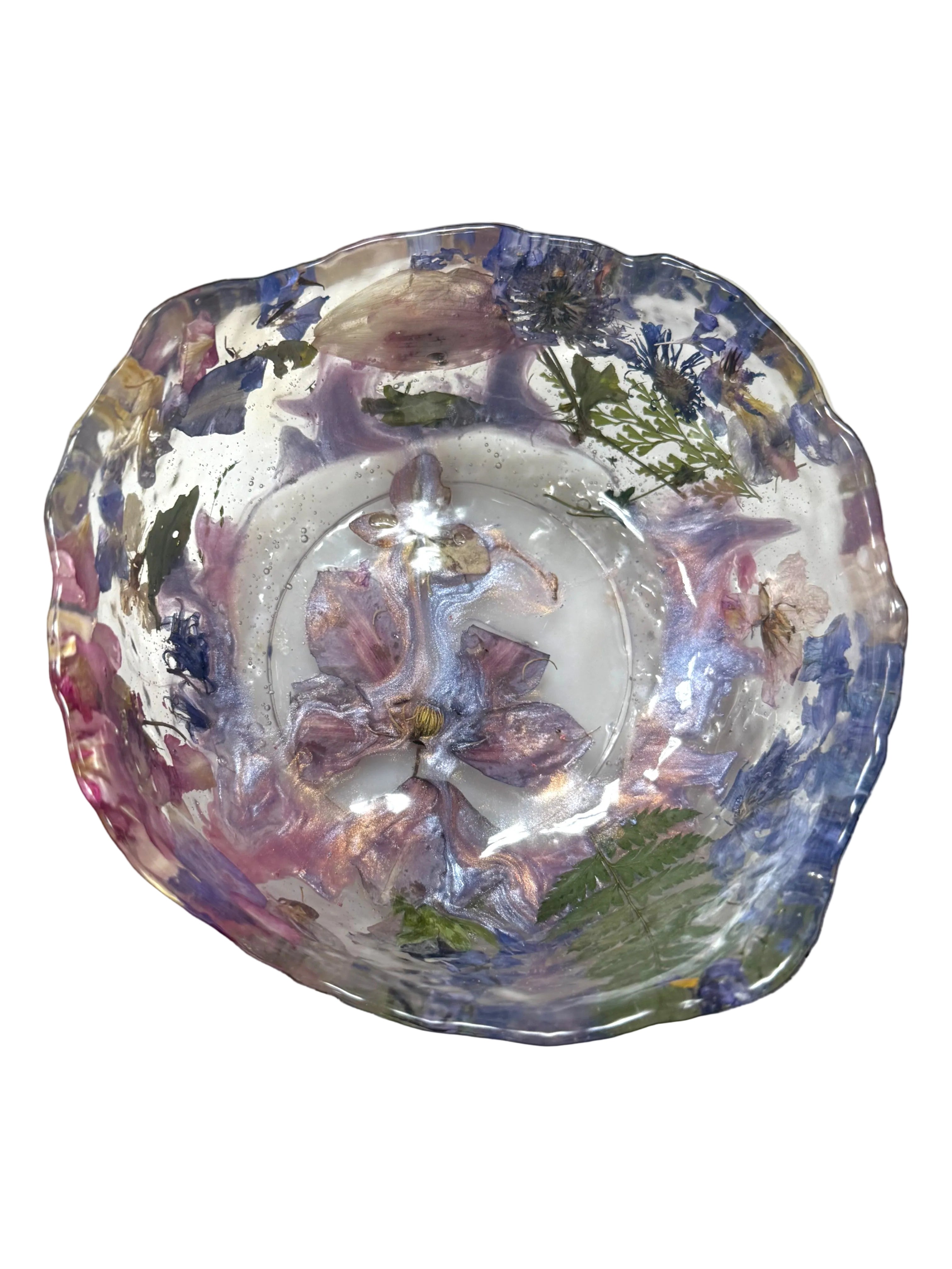 Pressed Flower Resin Art Bowl