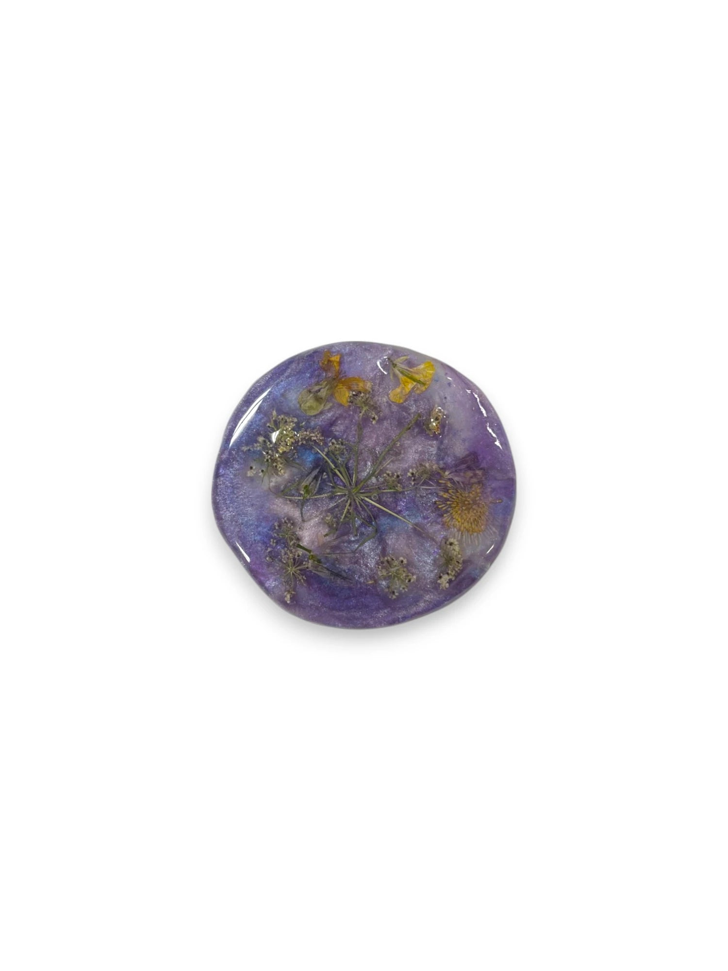 Pressed Flower Resin Magnet, Botanical Magnet, Floral Fridge Magnet