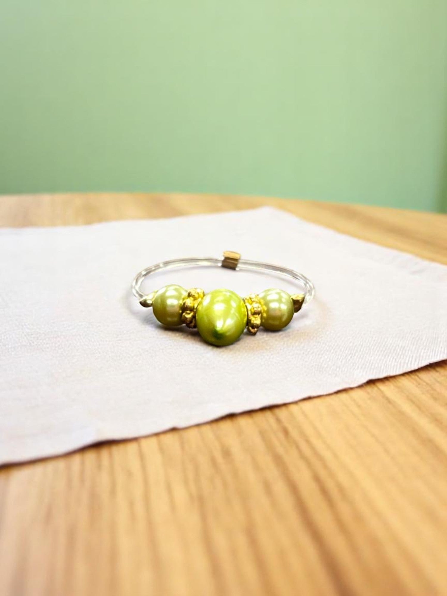 Elastic Pearl Toe Ring | Adjustable Beaded Toe Jewelry