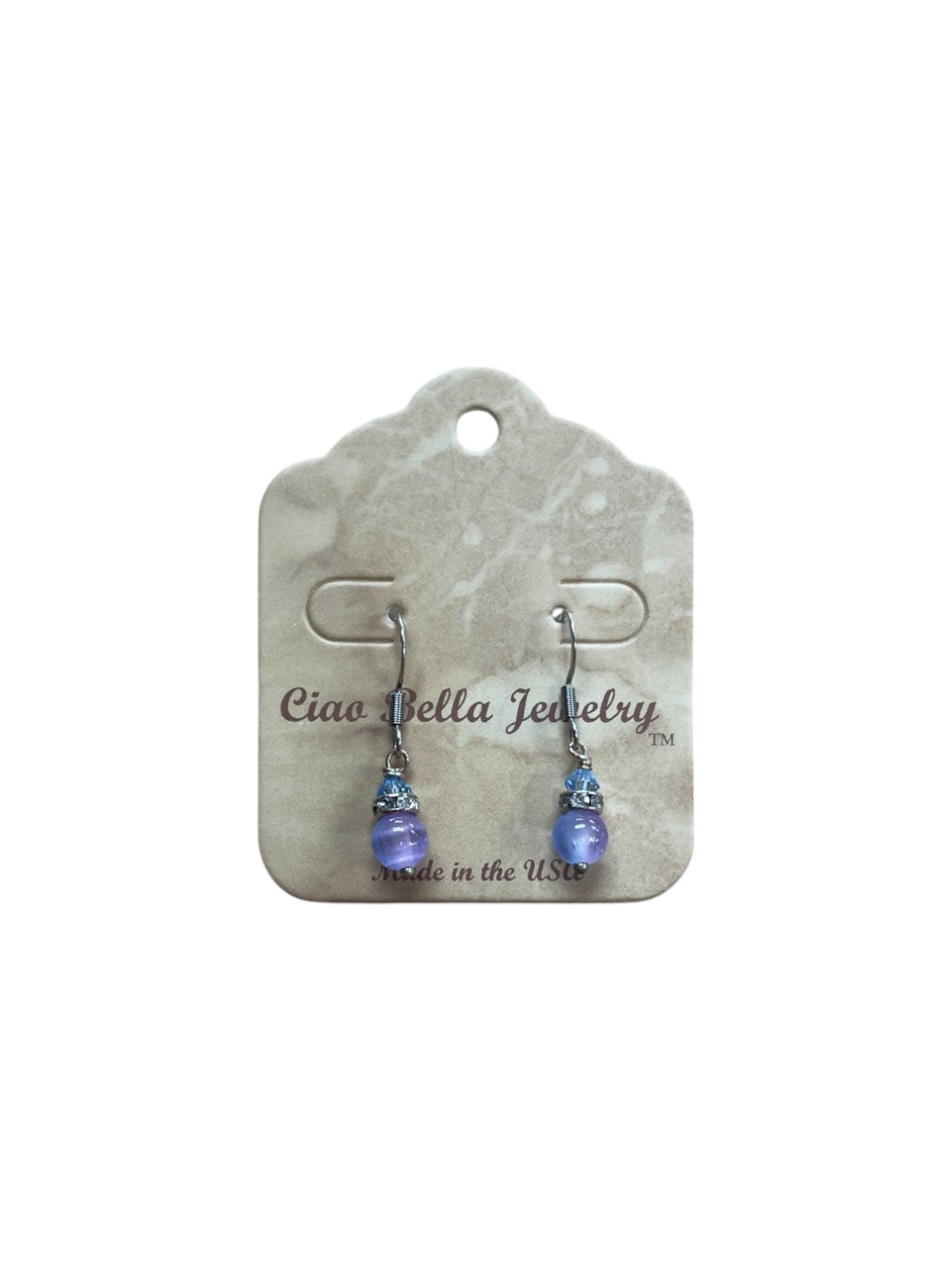 Ombre Bead Drop Earrings | Sea Green, Mystic & Magenta Variations